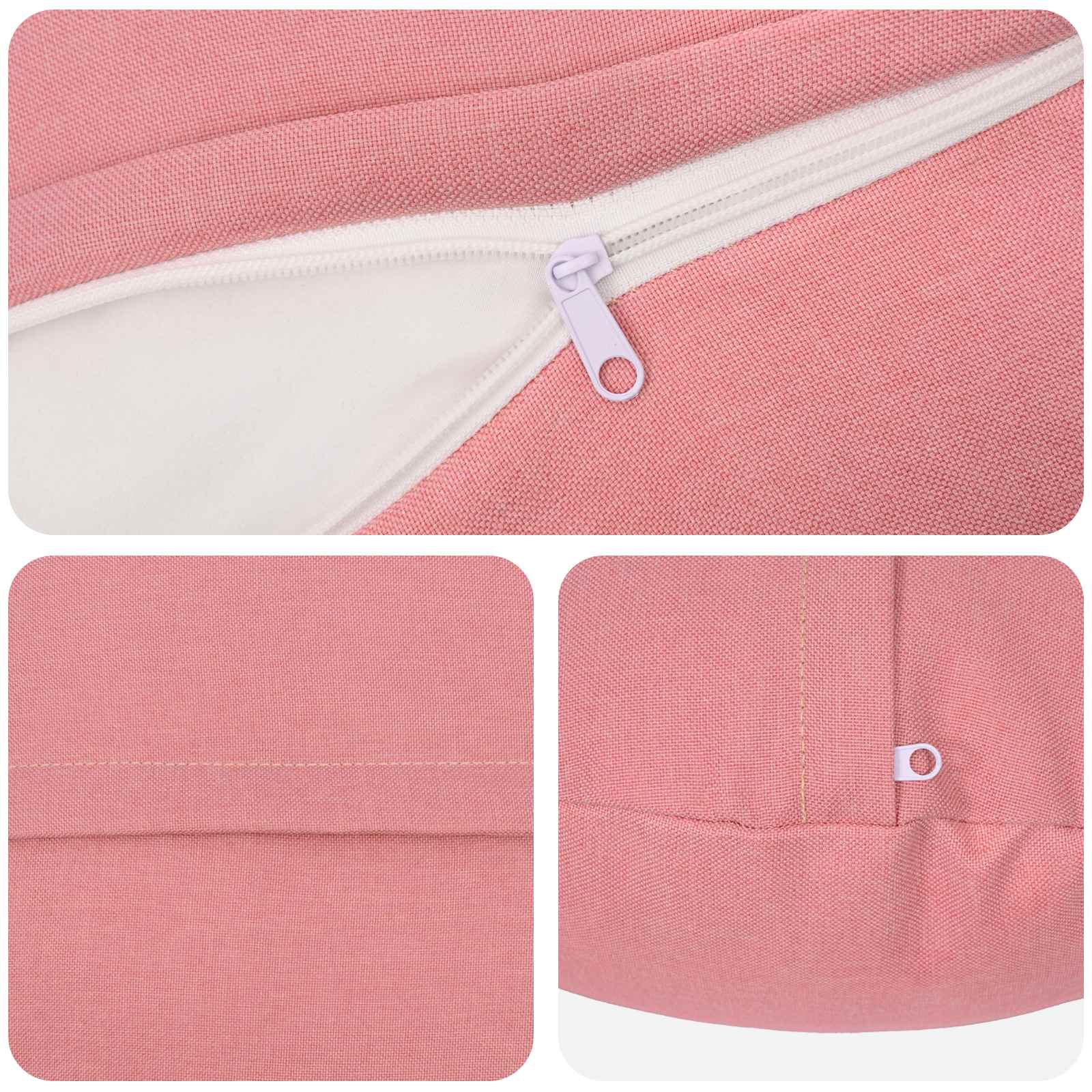 Kussensloop 6 st HEERLEN Roze Ø 40 cm Stof image 4