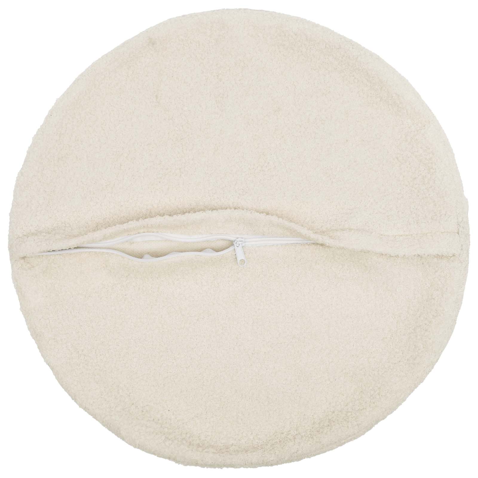 Kussensloop 6 pcs HEERLEN Crèmekleurig Ø 40 cm Bouclé image 3