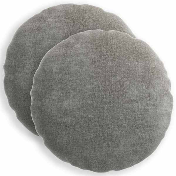 vidaXL Diivanipadi 2 tk HEERLEN Tumehall &Oslash; 40 cm &Scaron;en&uuml;&uuml;lfabric