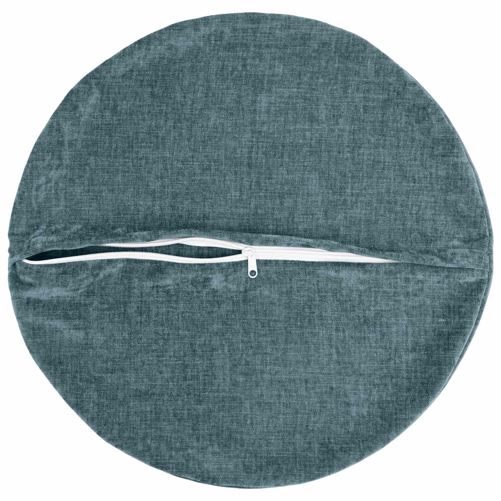 Kussensloop 6 st HEERLEN Blauw Ø 40 cm Chenille Stof image 3