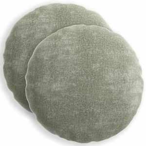 vidaXL Diivanipadi 2 tk HEERLEN Roheline &Oslash; 40 cm &Scaron;en&uuml;&uuml;lfabric