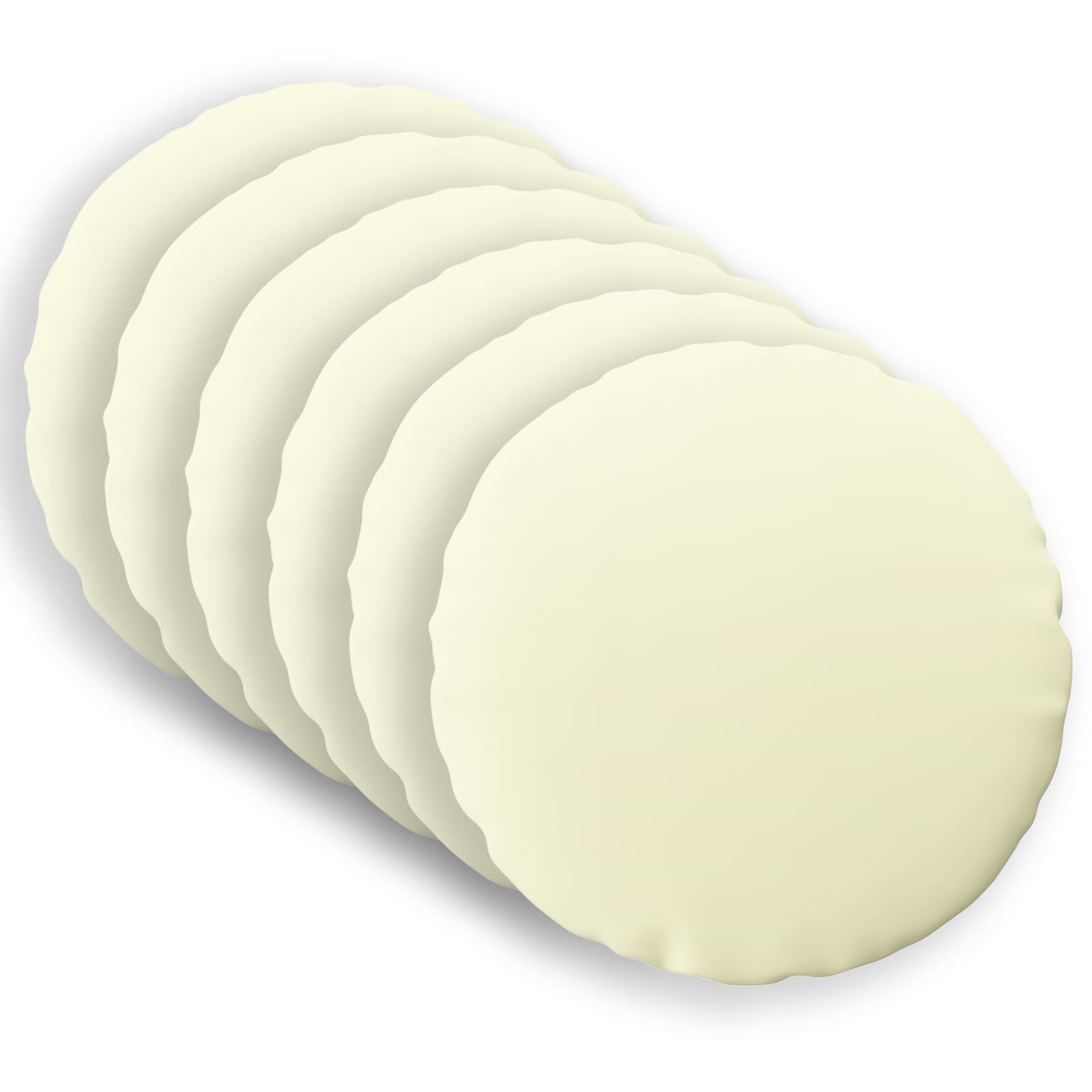 Kussensloop 6 pcs HEERLEN Crèmekleurig Ø 40 cm Polyester image 1