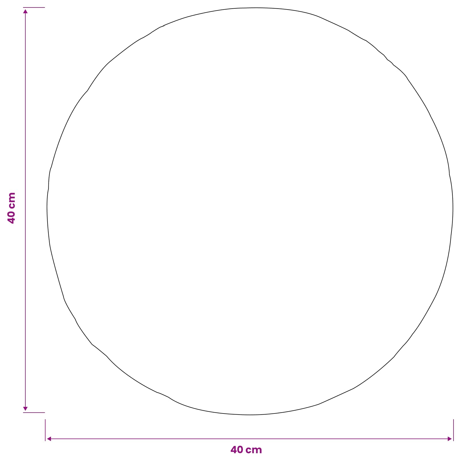 Prevleka za blazino 6 kos HEERLEN Temno zelena Premer 40 cm