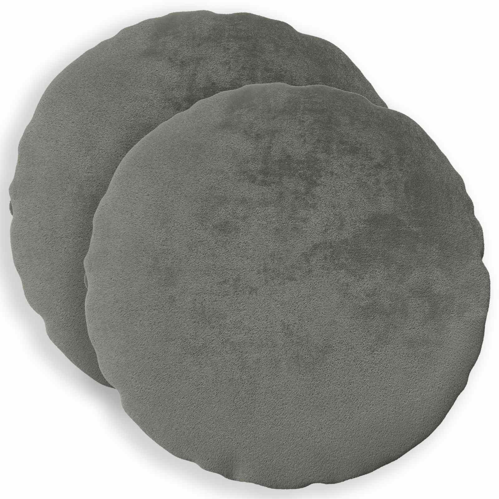 Prevleka za blazino 2 kos HEERLEN Temno siva Premer 40 cm