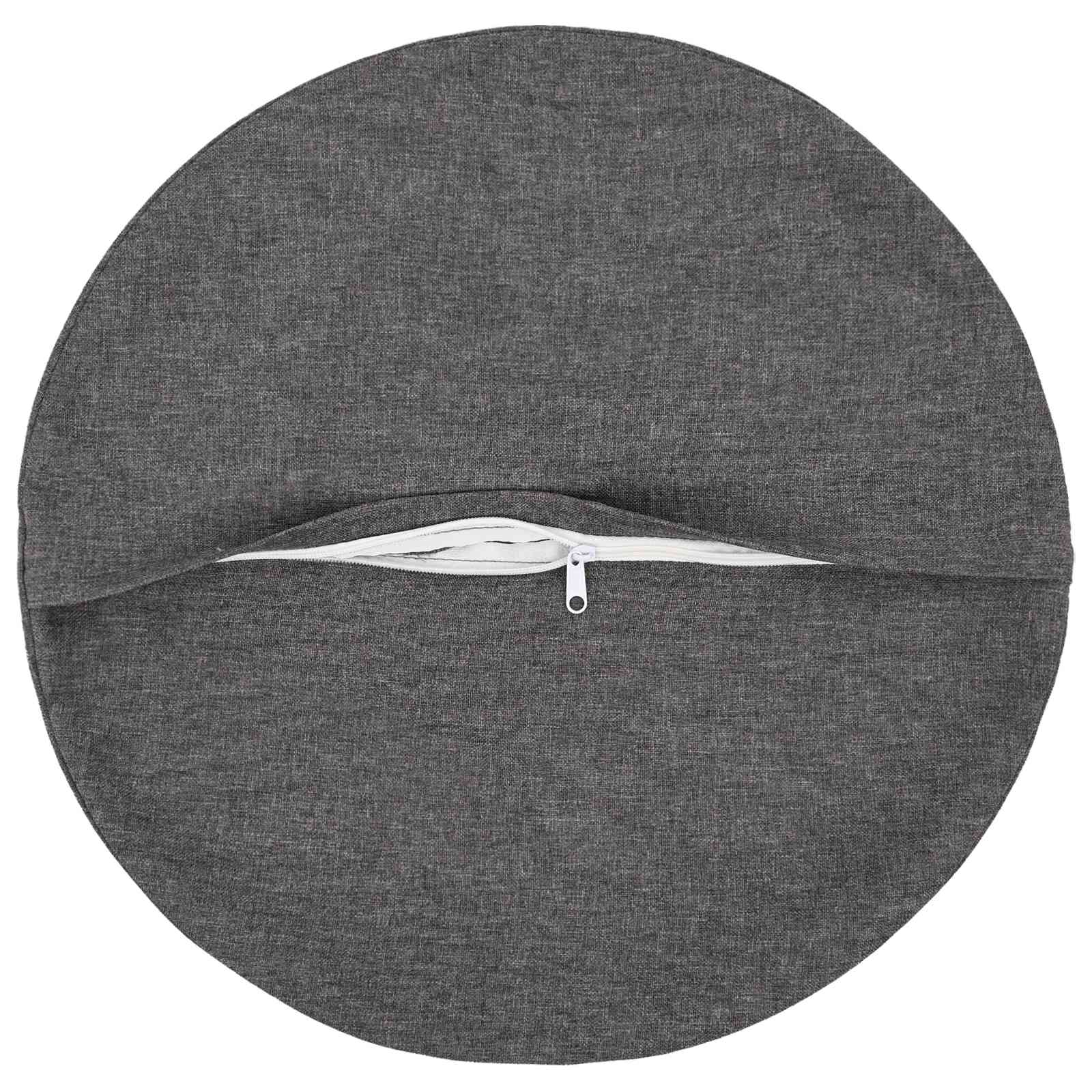 Kussensloop 2 st HEERLEN Lichtgrijs Ø 50 cm Fabric image 3