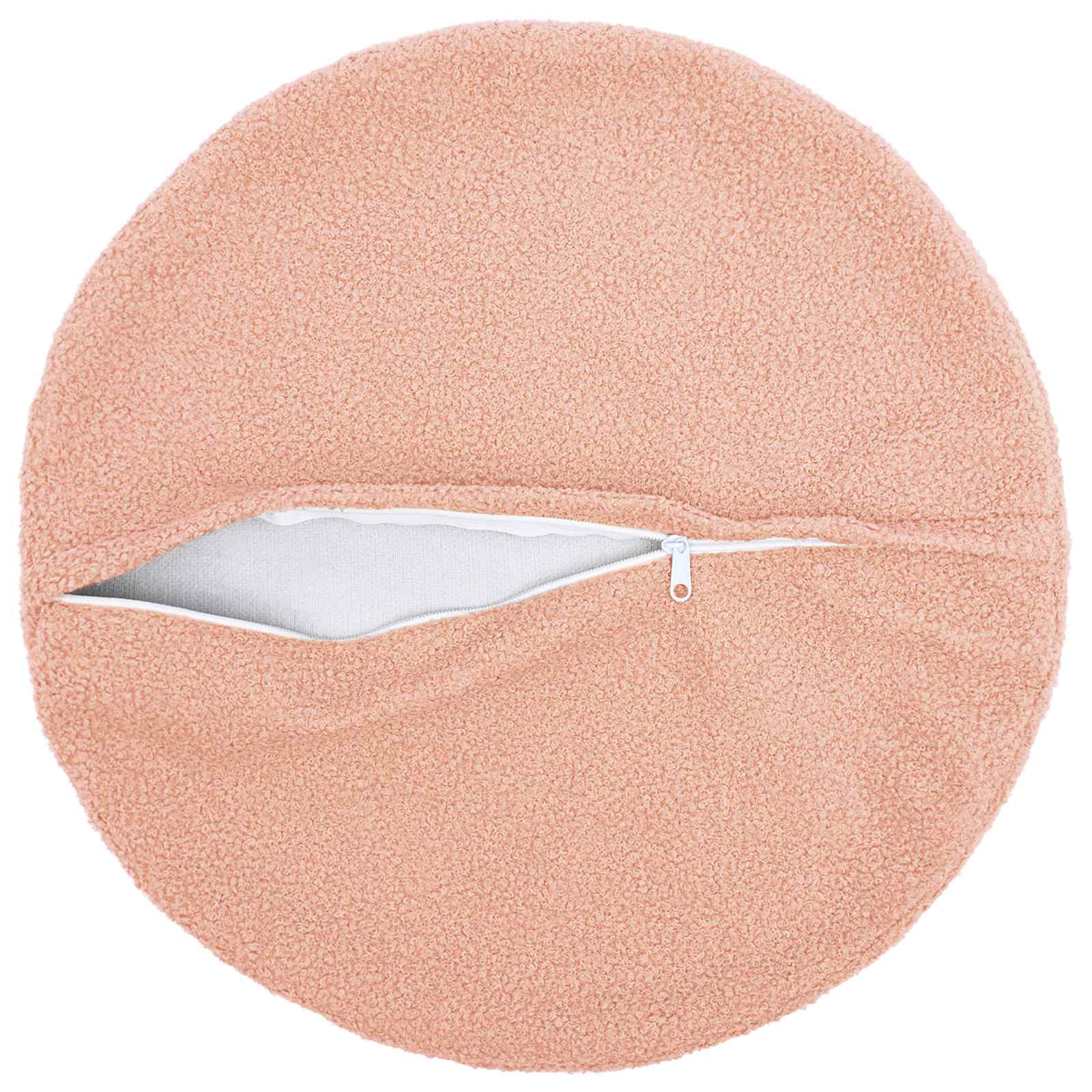 Kussensloop 2 pcs HEERLEN Roze Ø 50 cm Bouclé image 3