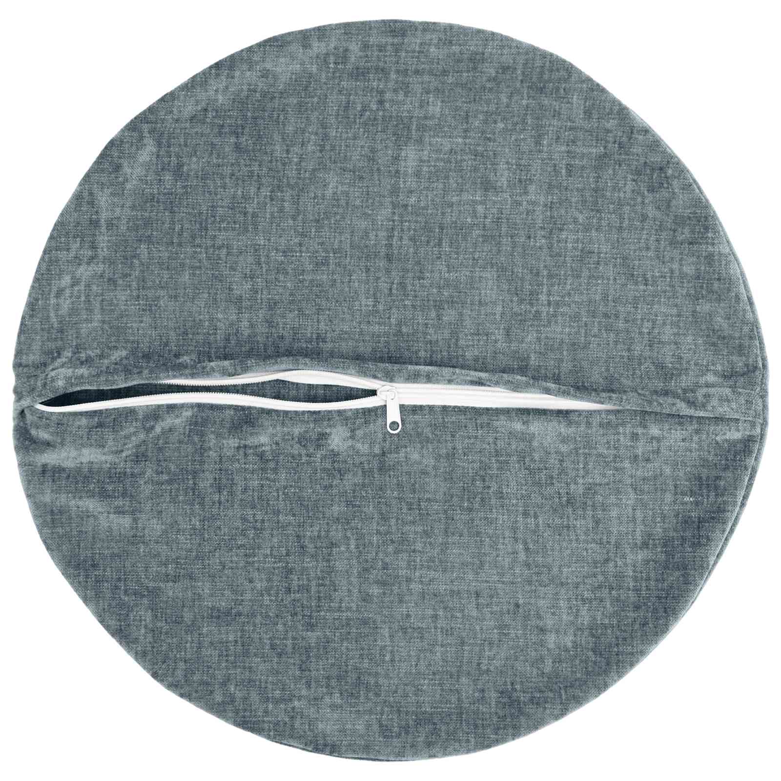 Kussensloop 6 st HEERLEN Lichtblauw Ø 50 cm Chenille Stof image 3