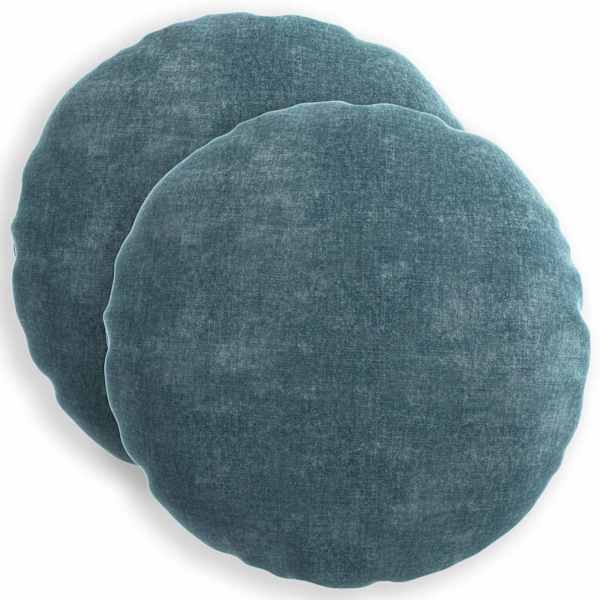 vidaXL Diivanipadi 2 tk HEERLEN Sinine &Oslash; 50 cm &Scaron;en&uuml;&uuml;lfabric