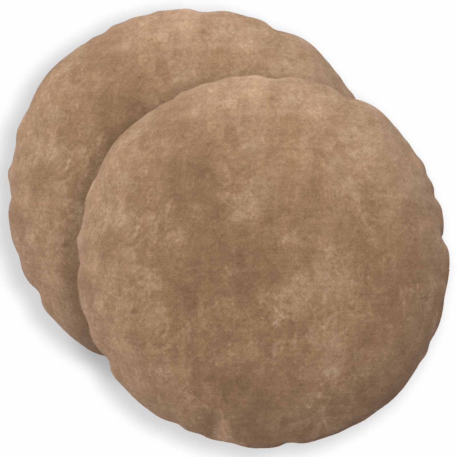 vidaXL Povlak na polštář 2 pcs HEERLEN Taupe Ø 50 cm