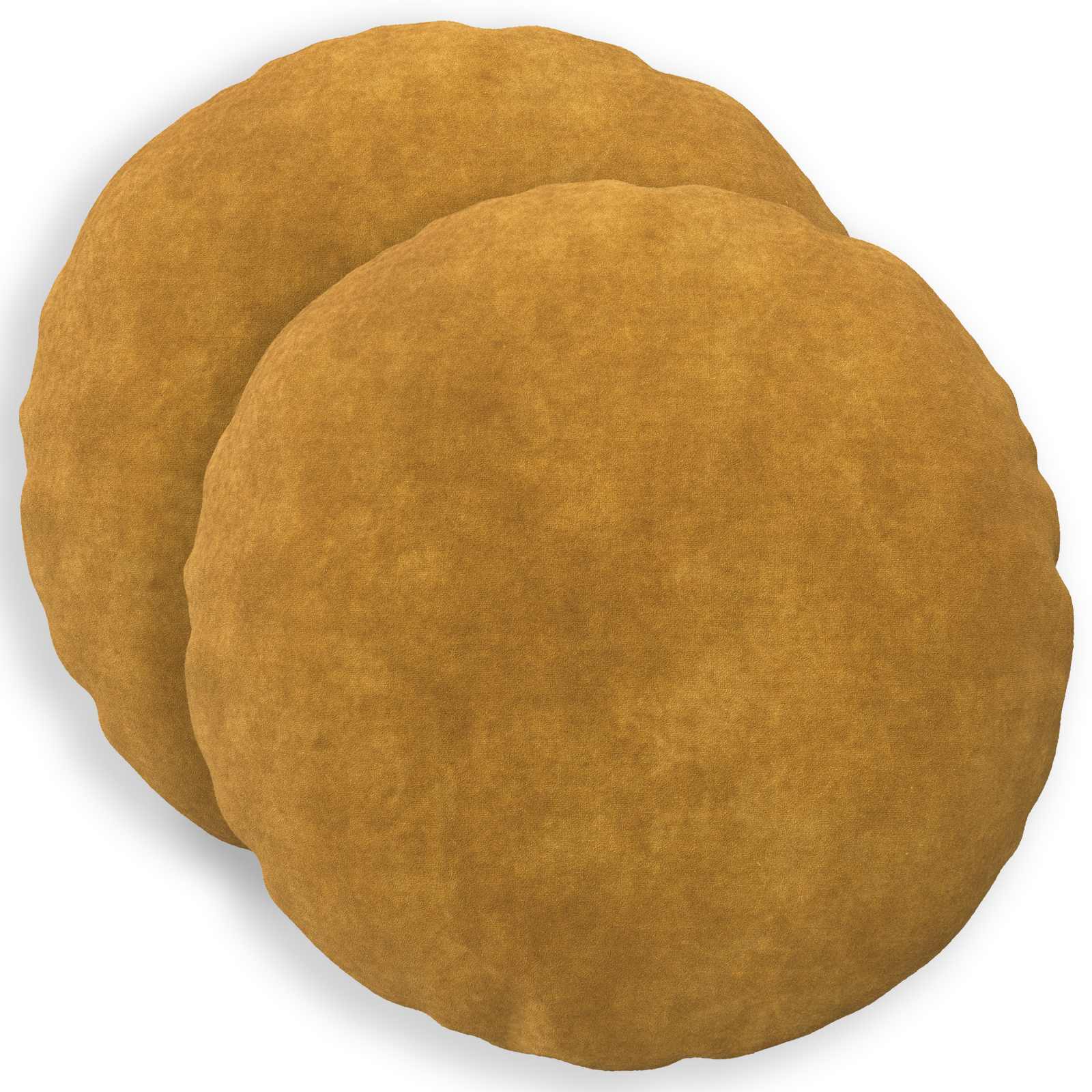 vidaXL Povlak na polštář 2 pcs HEERLEN Žlutá Ø 50 cm