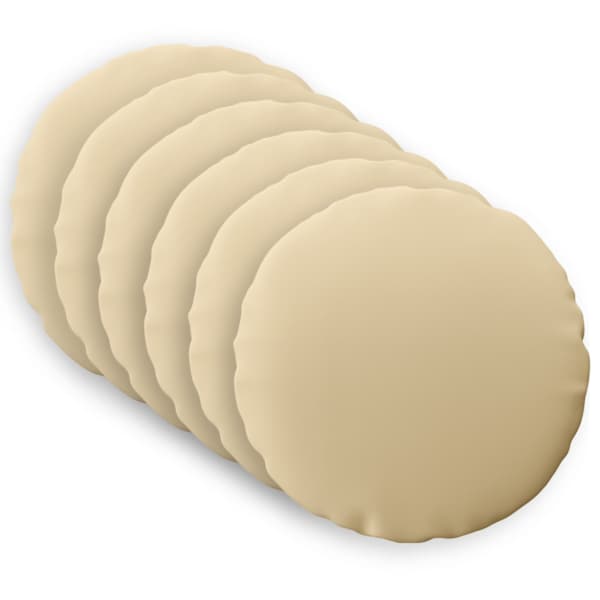 vidaXL Diivanipadi 6 pcs HEERLEN Beež &Oslash; 50 cm Pol&uuml;ester