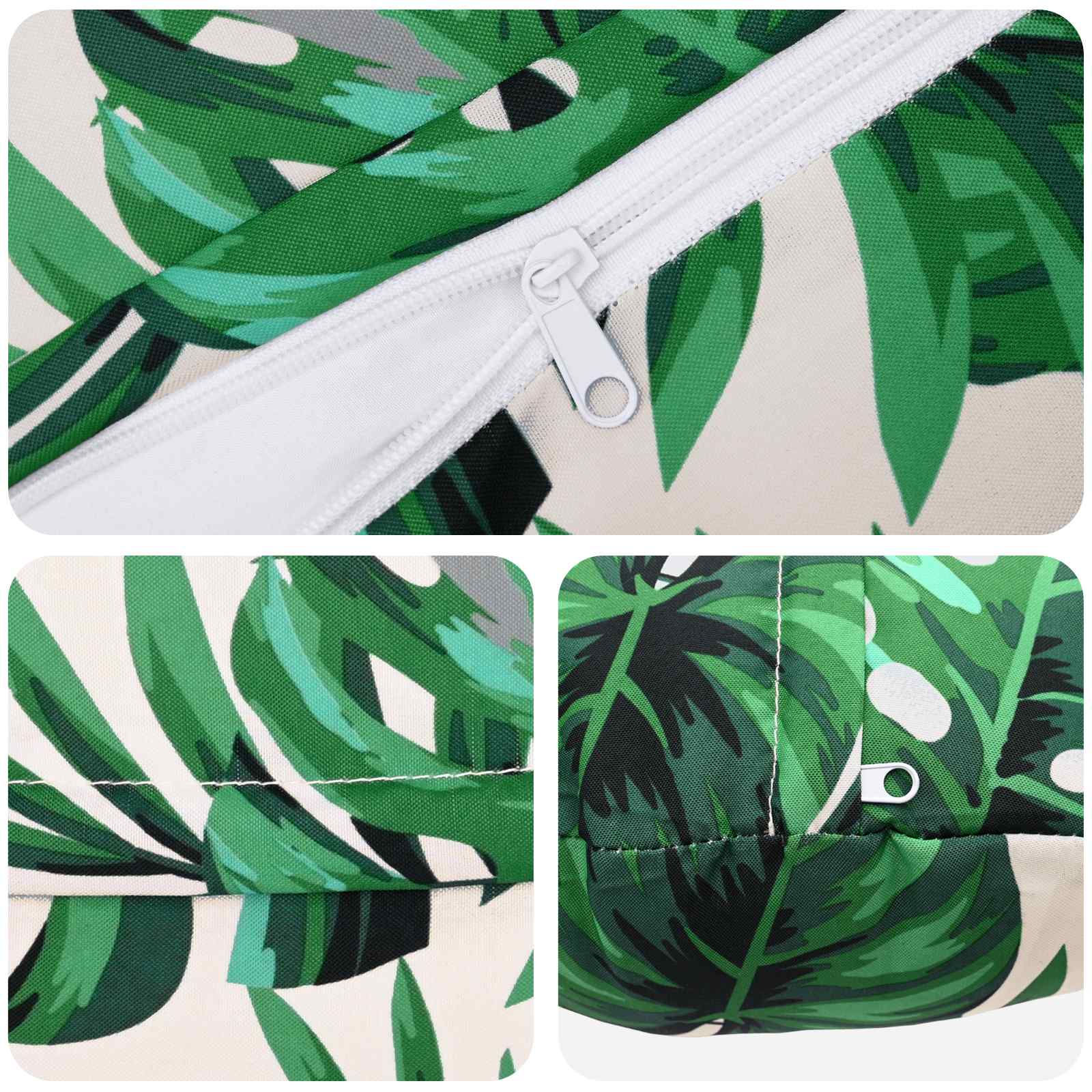 Kussensloop 6 pcs HEERLEN Bladpatroon Ø 50 cm Polyester image 4