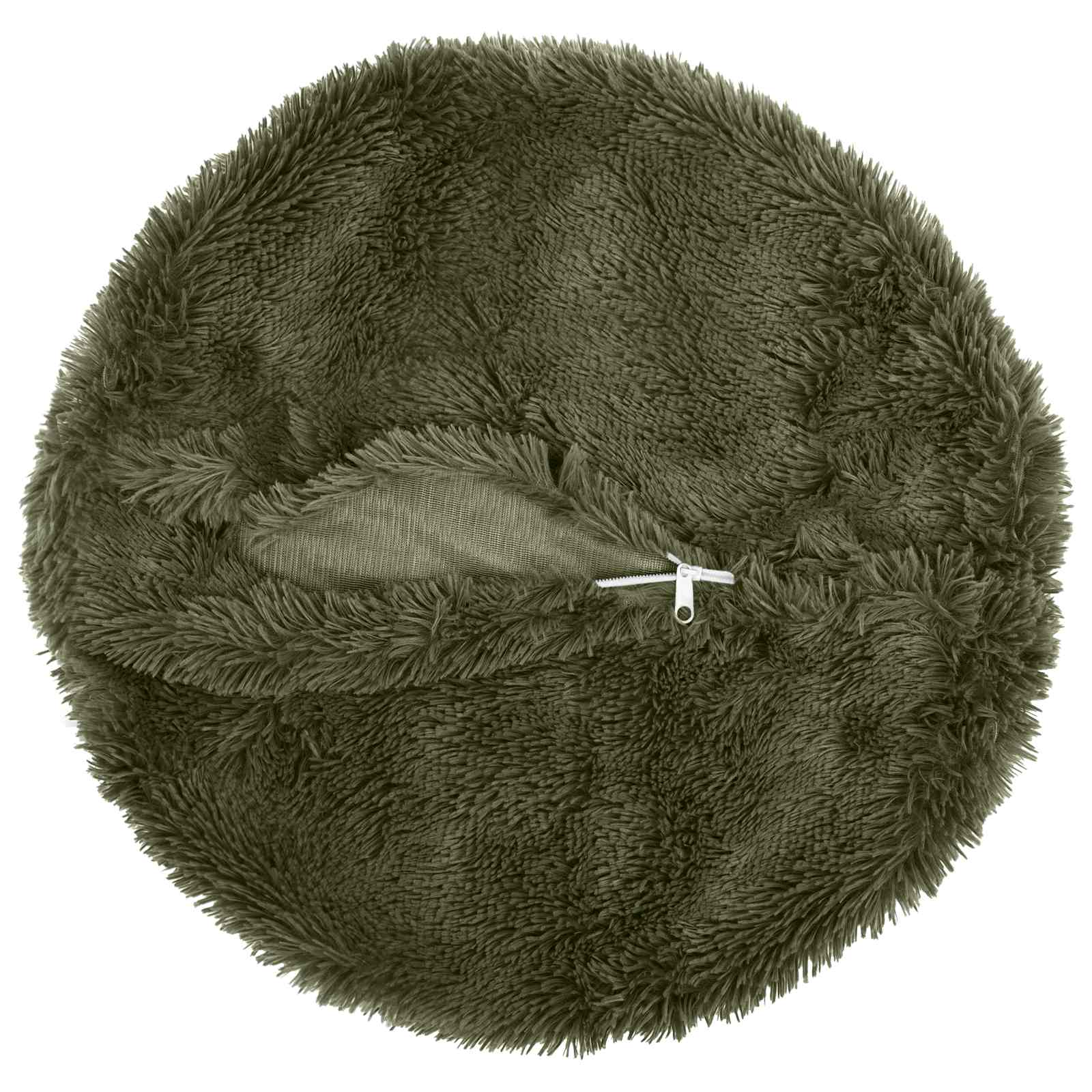Kussensloop 2 pcs HEERLEN Groen Ø 50 cm PV Fleece image 3