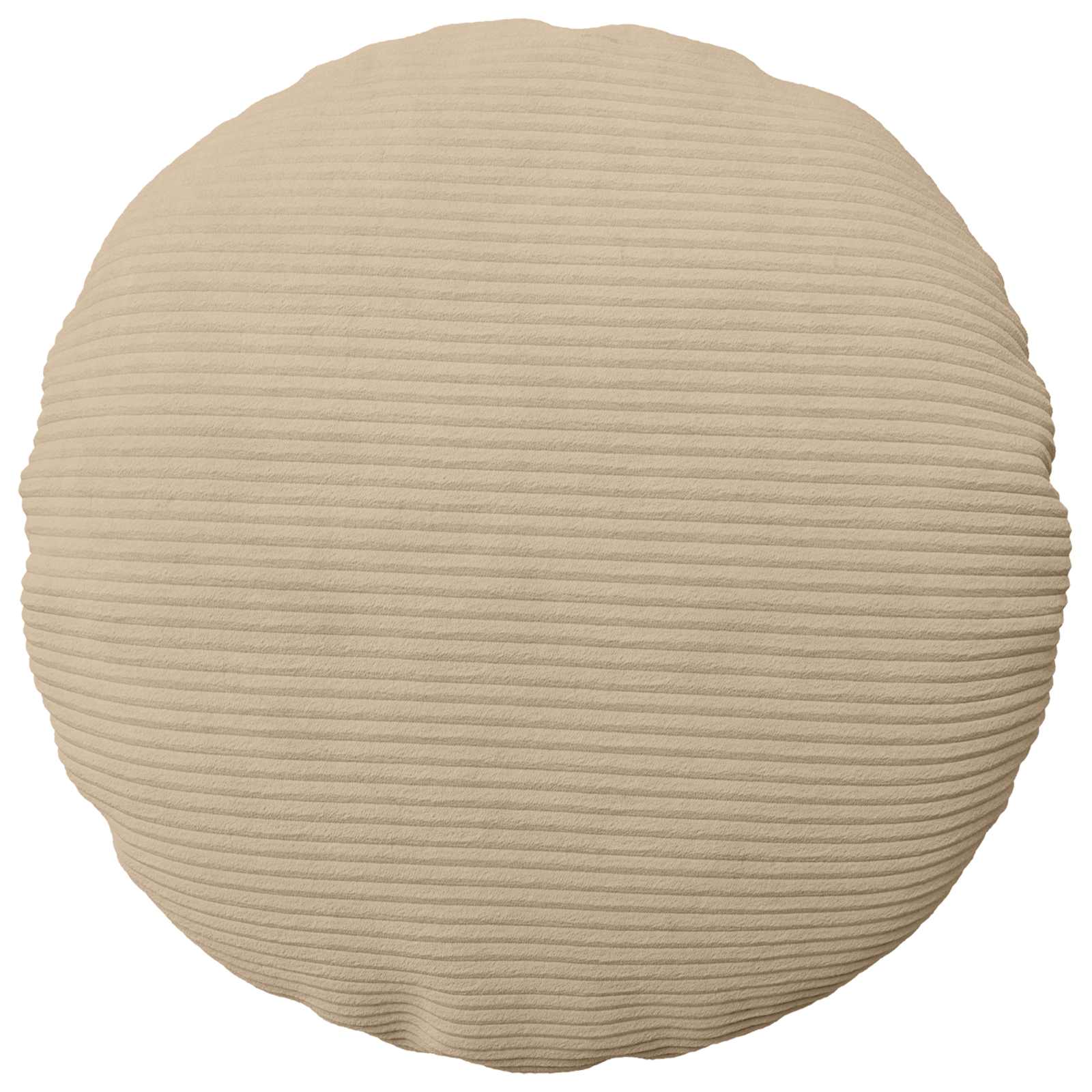 Kussensloop 2 pcs HEERLEN Taupe Ø 60 cm corduroy image 2