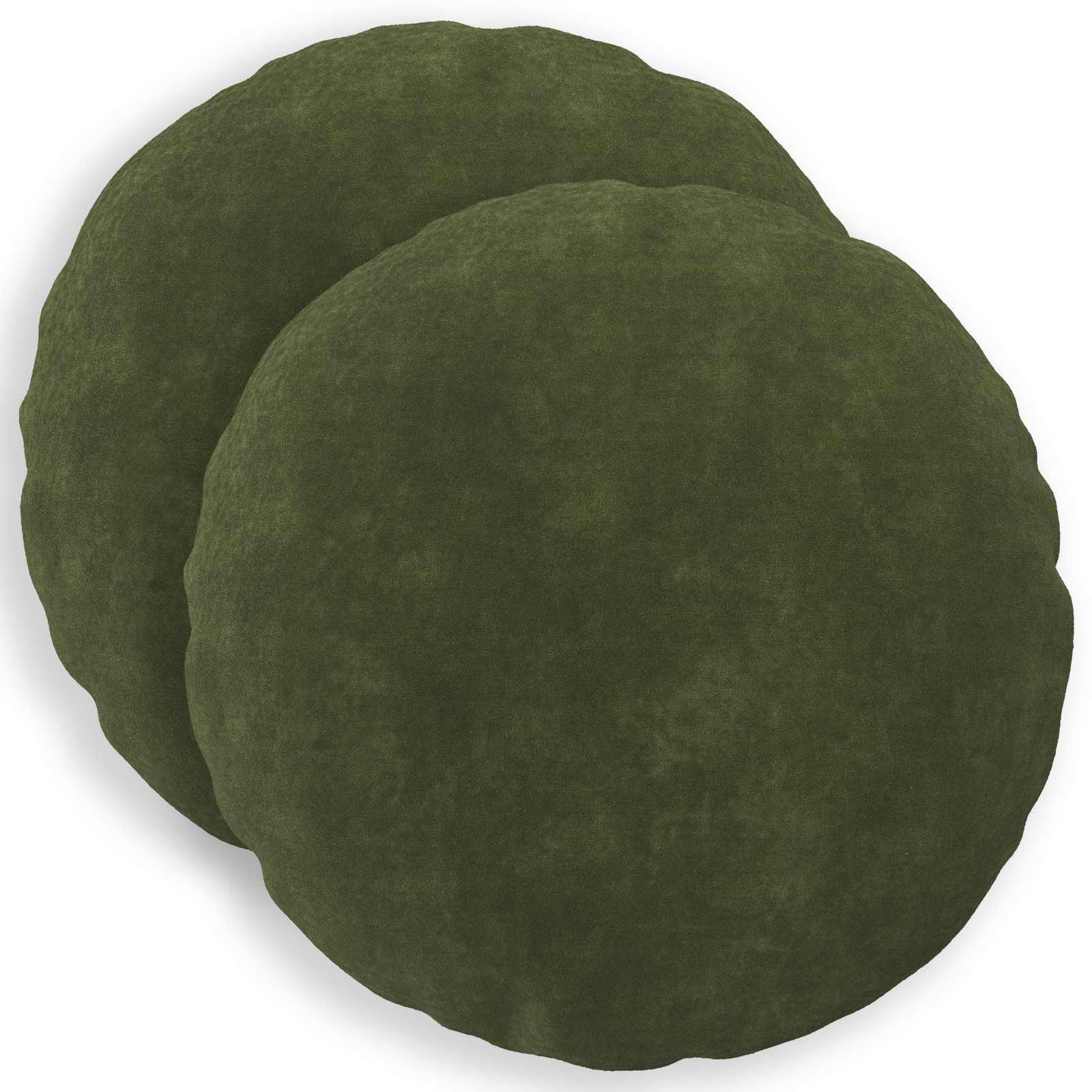 vidaXL Povlak na polštář 2 pcs HEERLEN Zelená Ø 60 cm