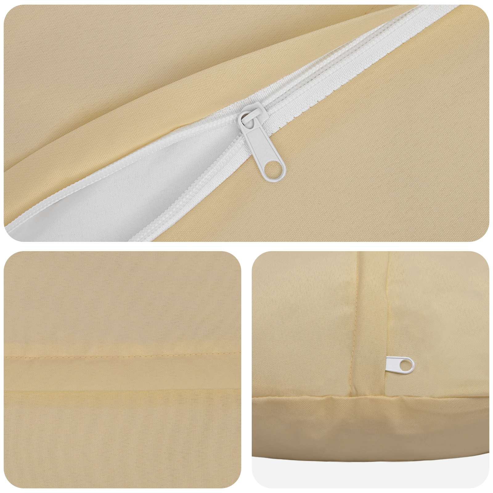 Kussensloop 6 pcs HEERLEN Beige Ø 60 cm Polyester image 4