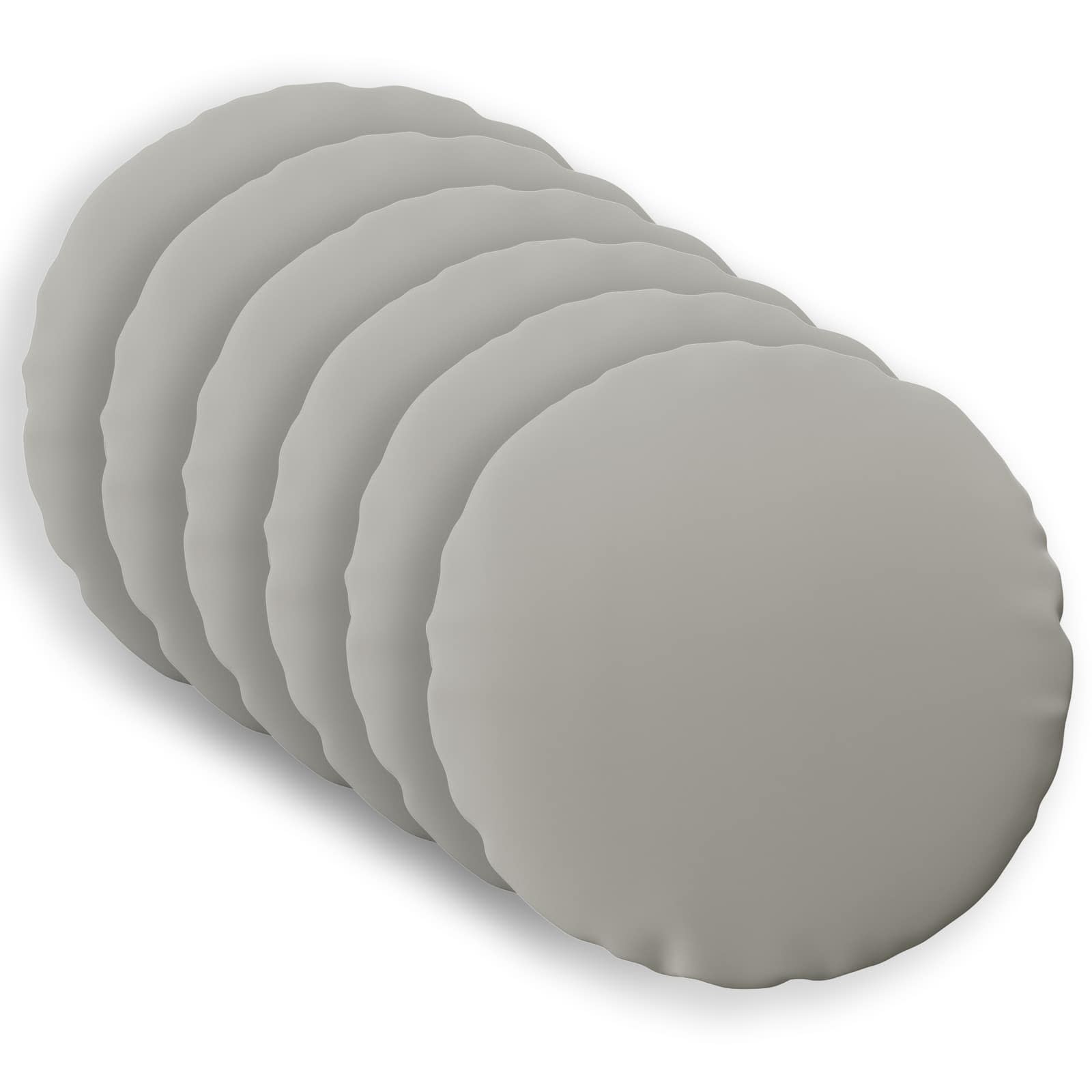 Kussensloop 6 pcs HEERLEN Grijs Ø 60 cm Polyester image 1