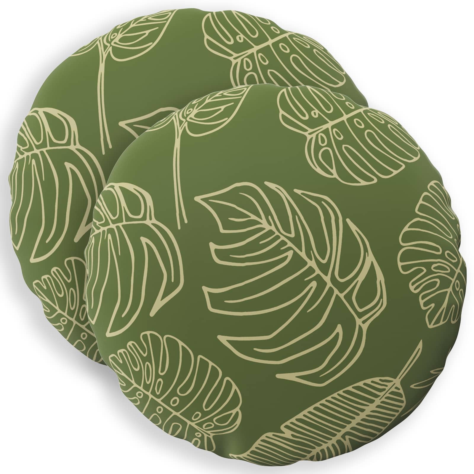Kussensloop 2 pcs HEERLEN Bladontwerp Ø 60 cm Polyester image 1