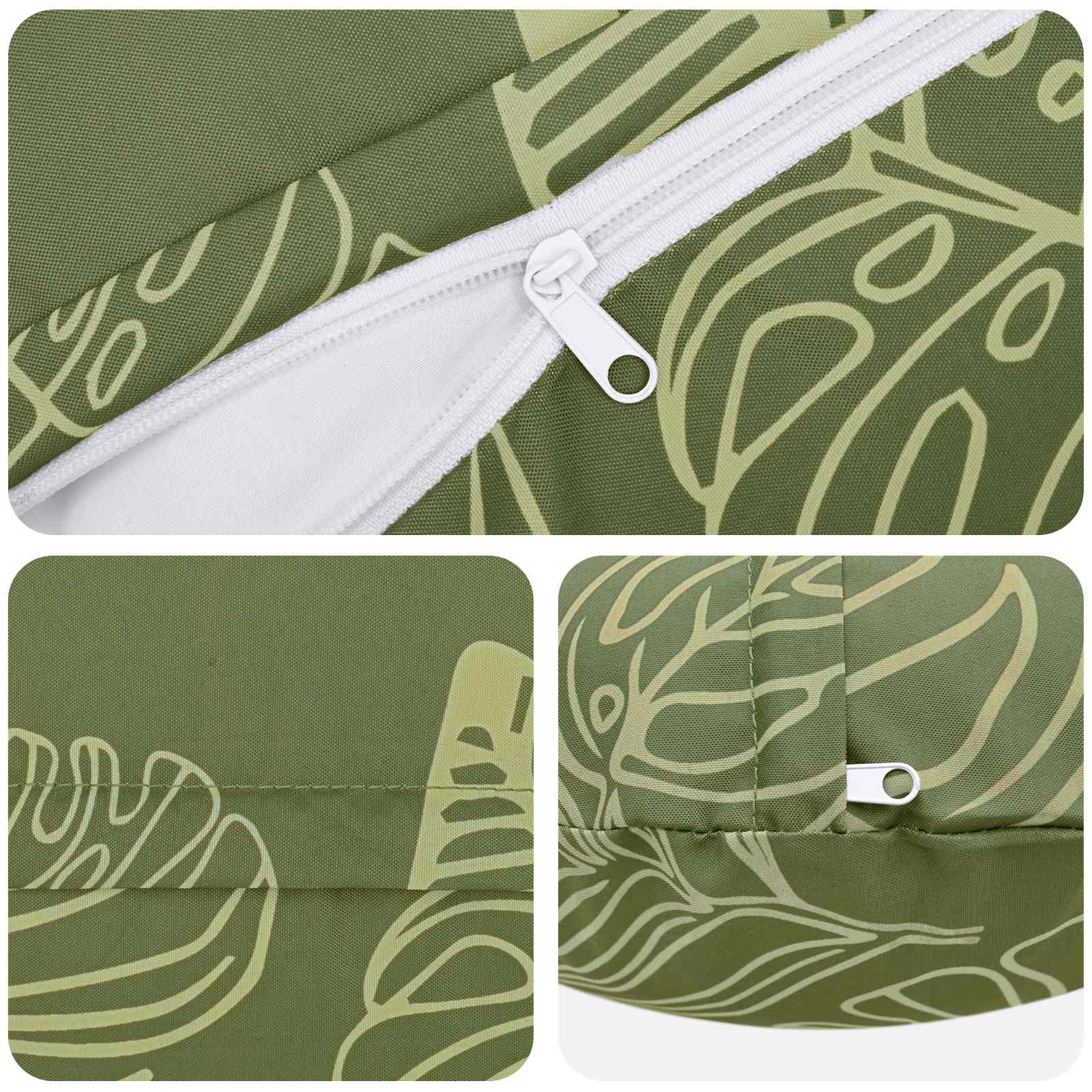 Kussensloop 6 pcs HEERLEN Bladontwerp Ø 60 cm Polyester image 4