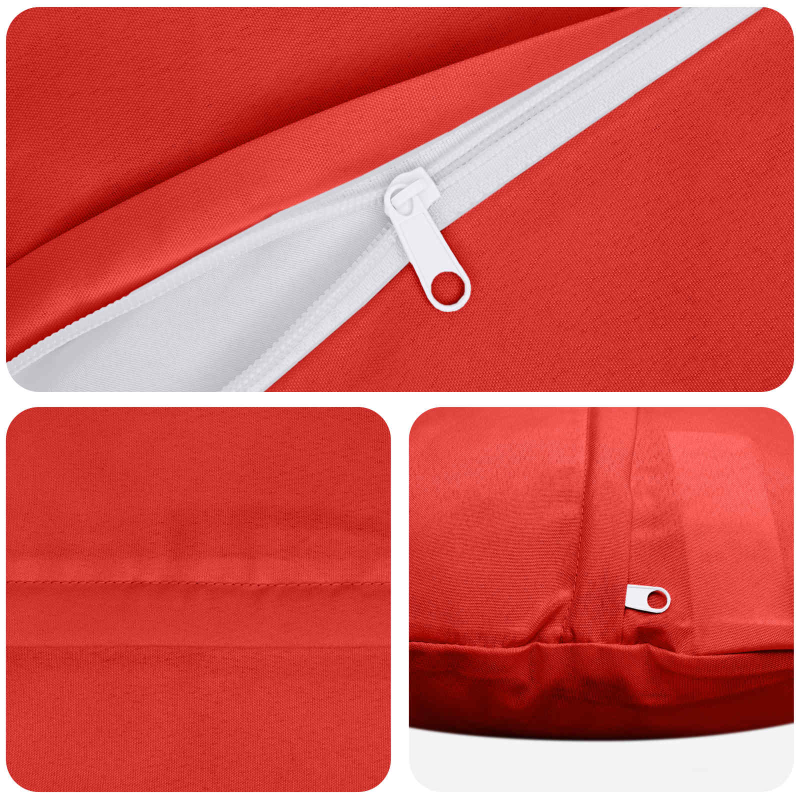 Kussensloop 6 pcs HEERLEN Rood Ø 60 cm Polyester image 4