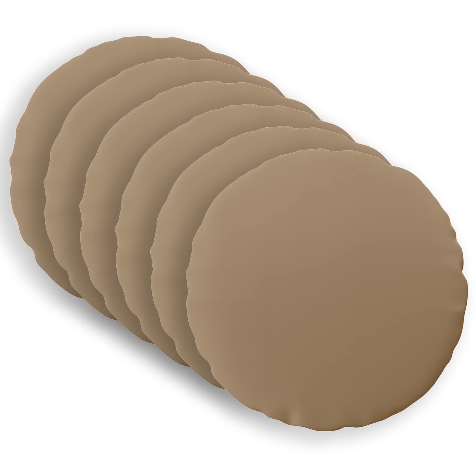 Kussensloop 6 st HEERLEN Taupe Ø 60 cm Polyester image 1