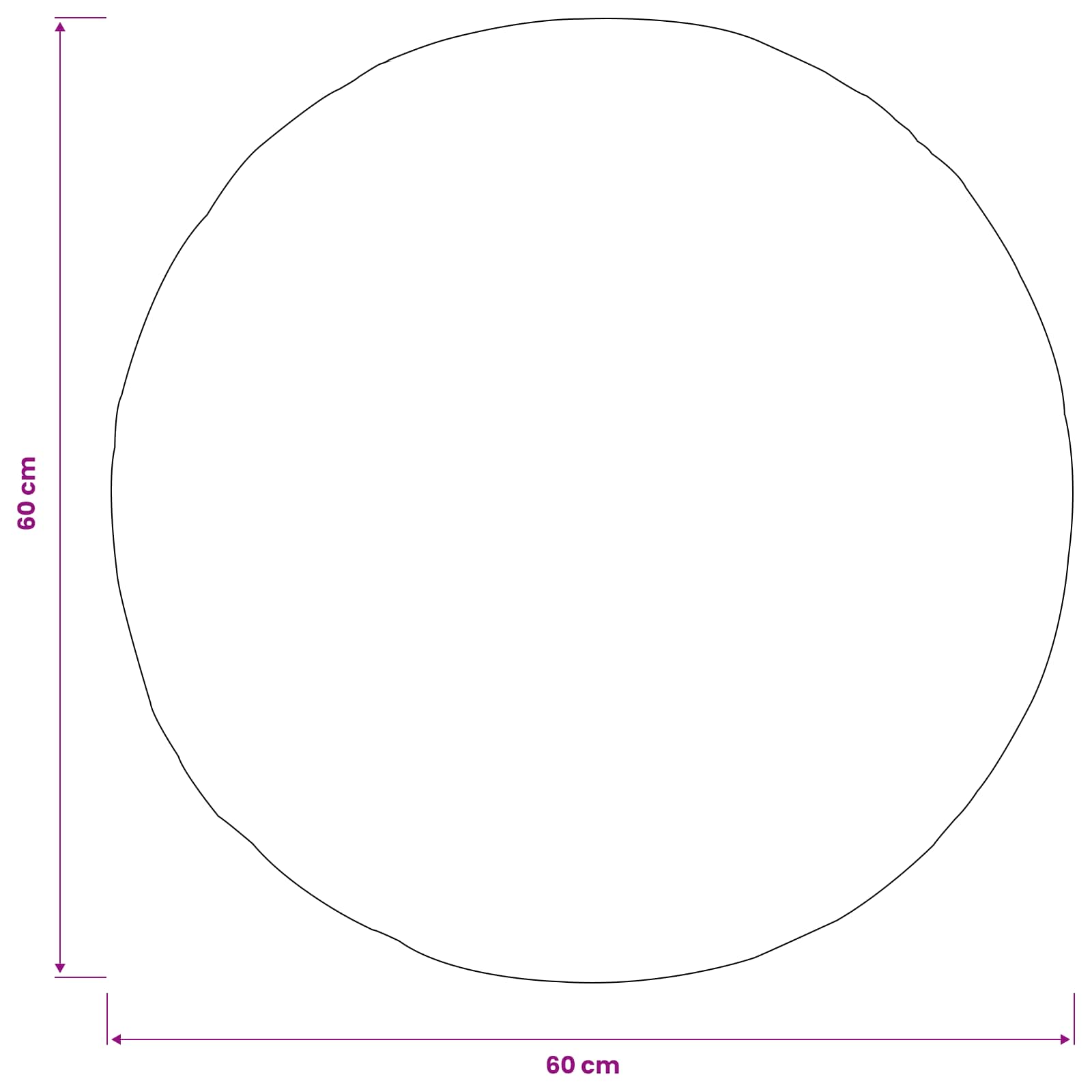 Prevleka za blazino 2 kos HEERLEN Temno zelena Ø 60 cm Bouclé