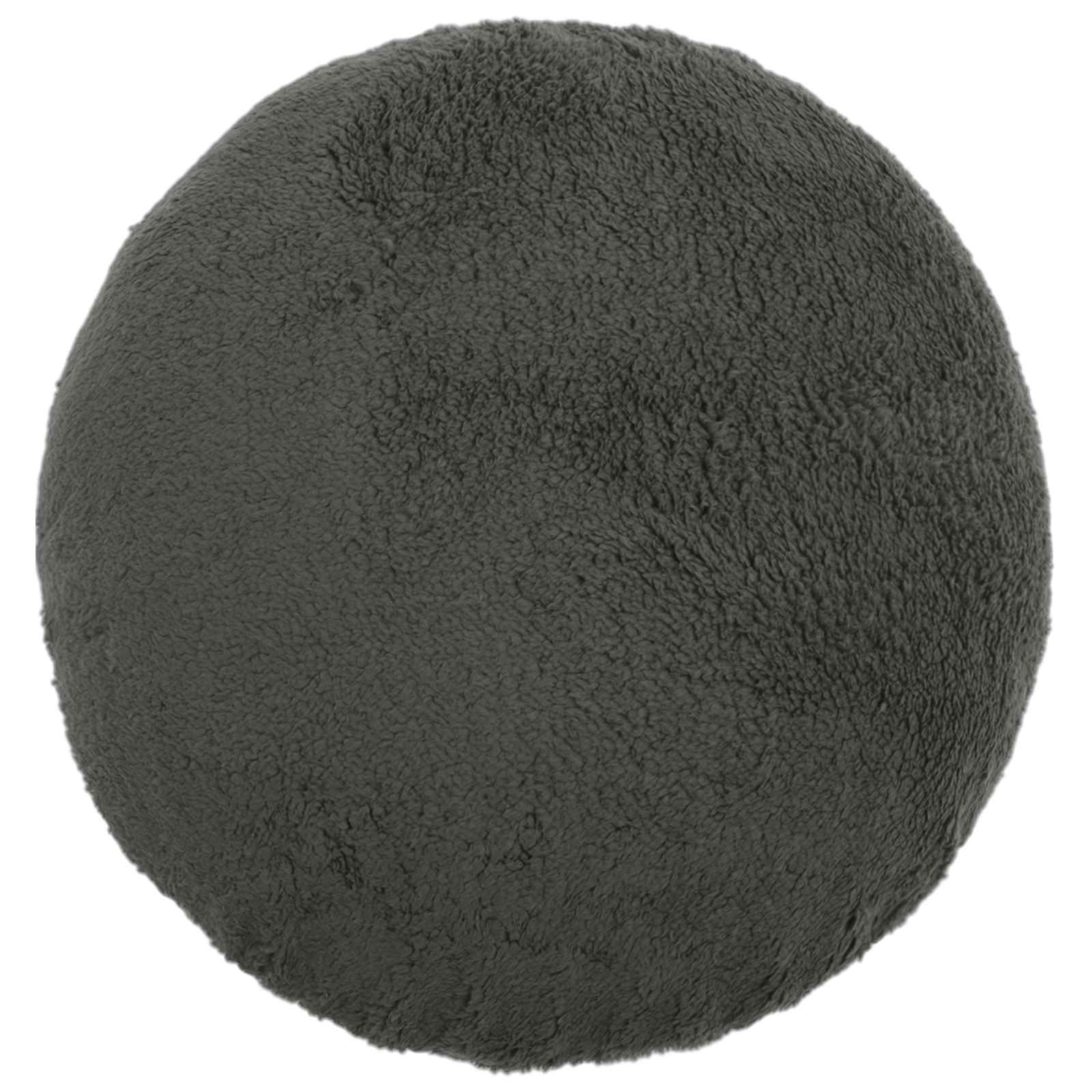 vidaXL - Kussensloop - 6 - pcs - HEERLEN - Donkergrijs - Ø - 60 - cm - Bouclé