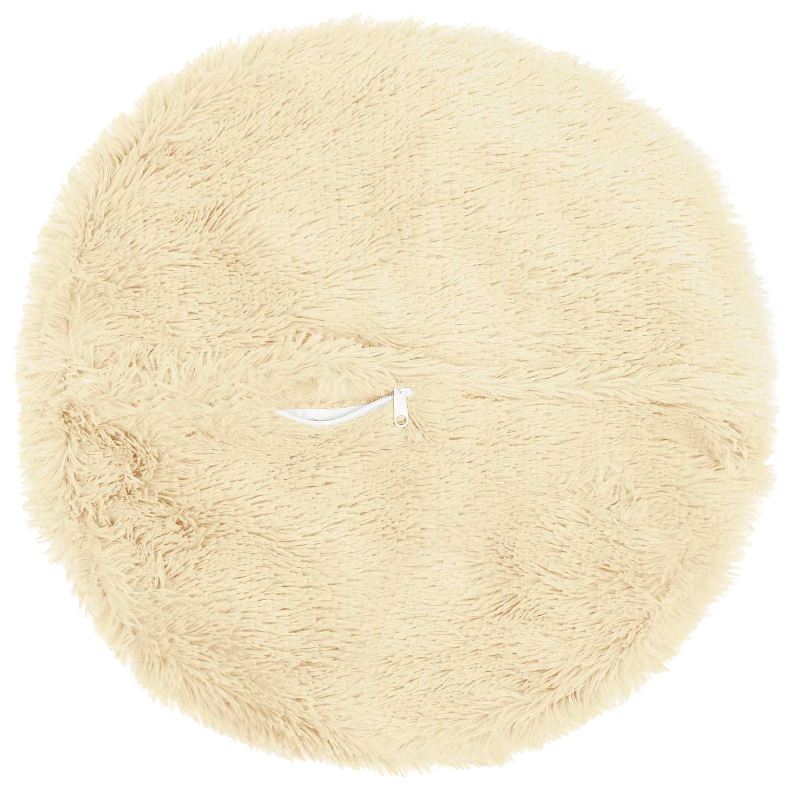 Kussensloop 6 pcs HEERLEN Crèmekleurig Ø 60 cm PV Fleece image 3