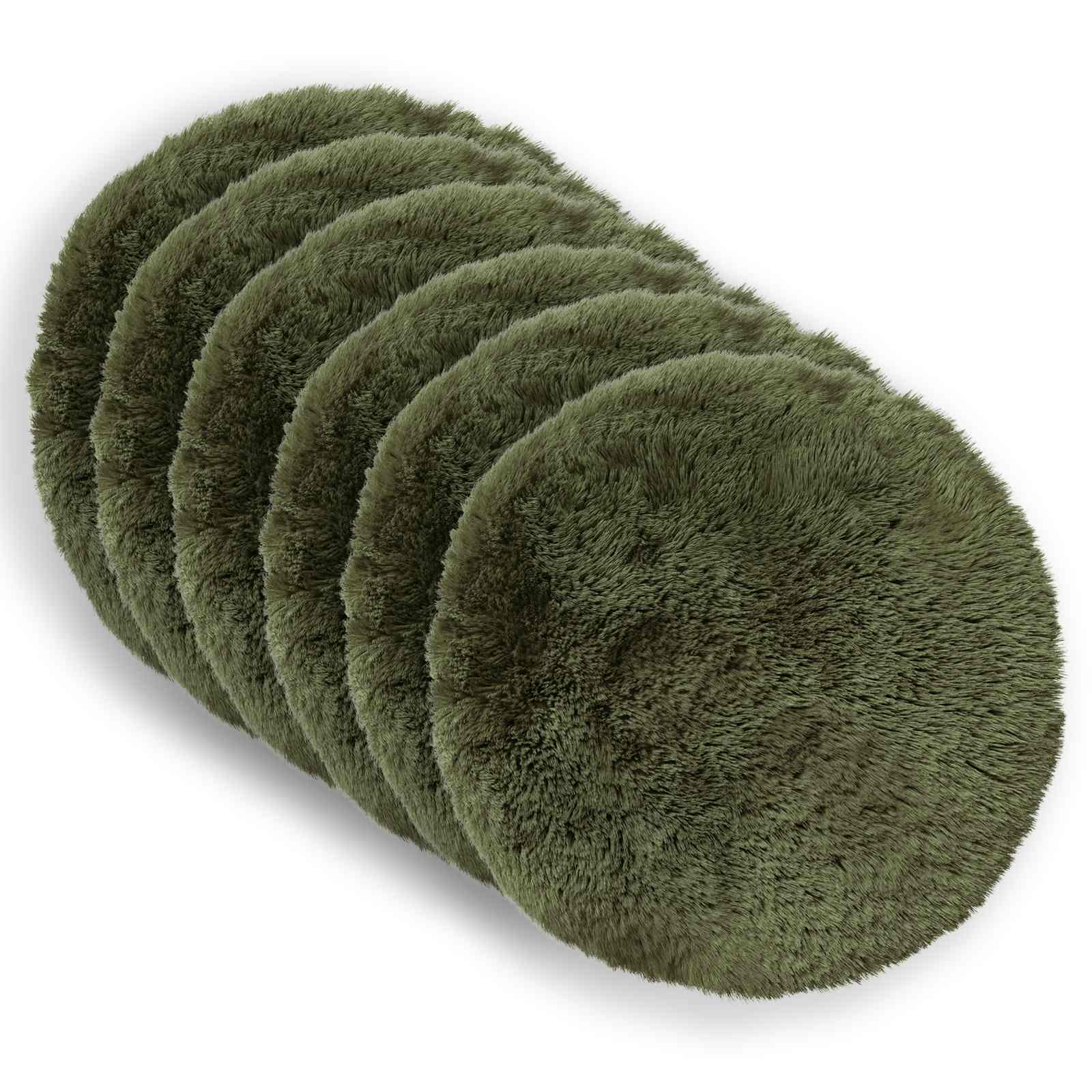 Kussensloop 6 pcs HEERLEN Groen Ø 60 cm PV Fleece image 1