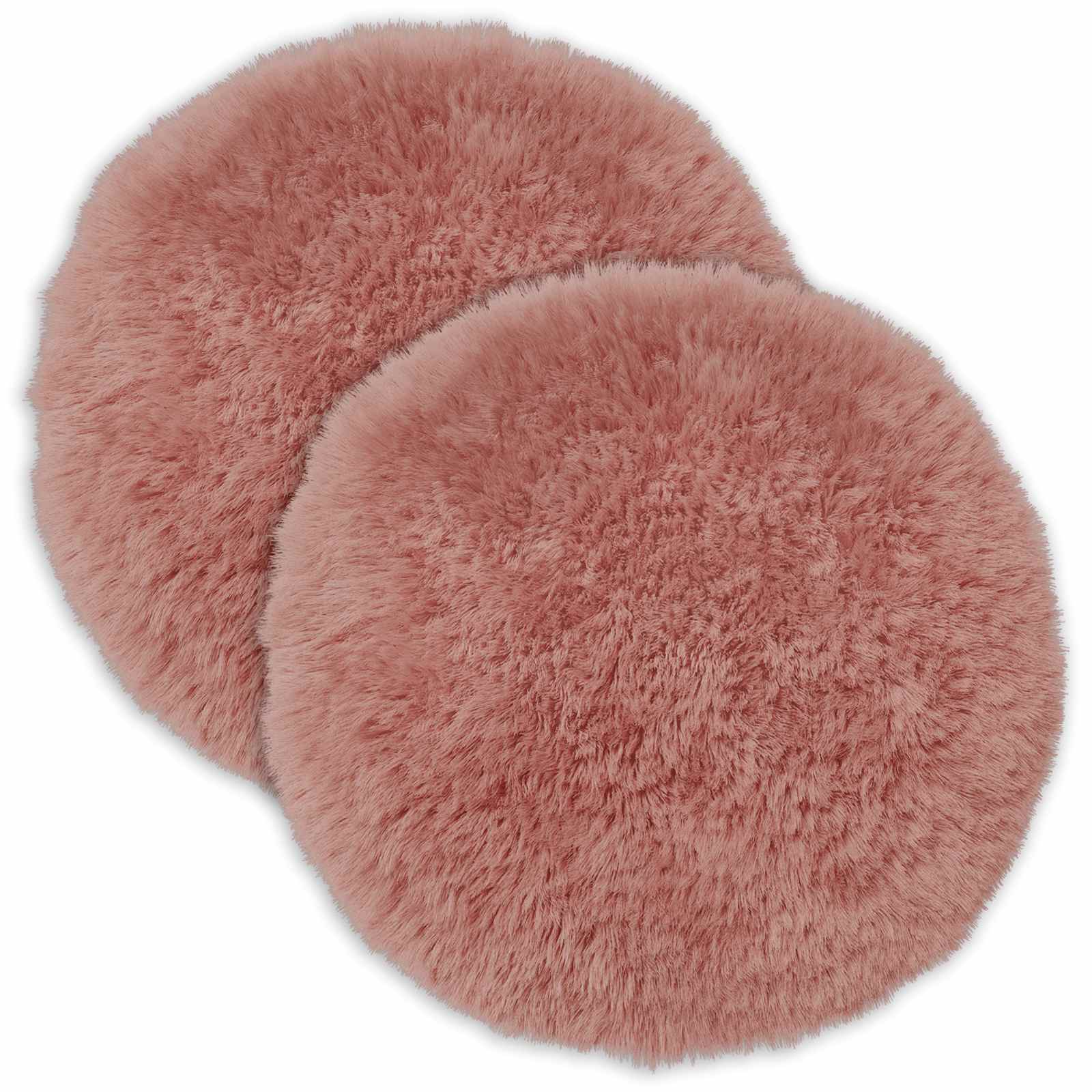 Kussensloop 2 pcs HEERLEN Roze Ø 60 cm PV Fleece image 1