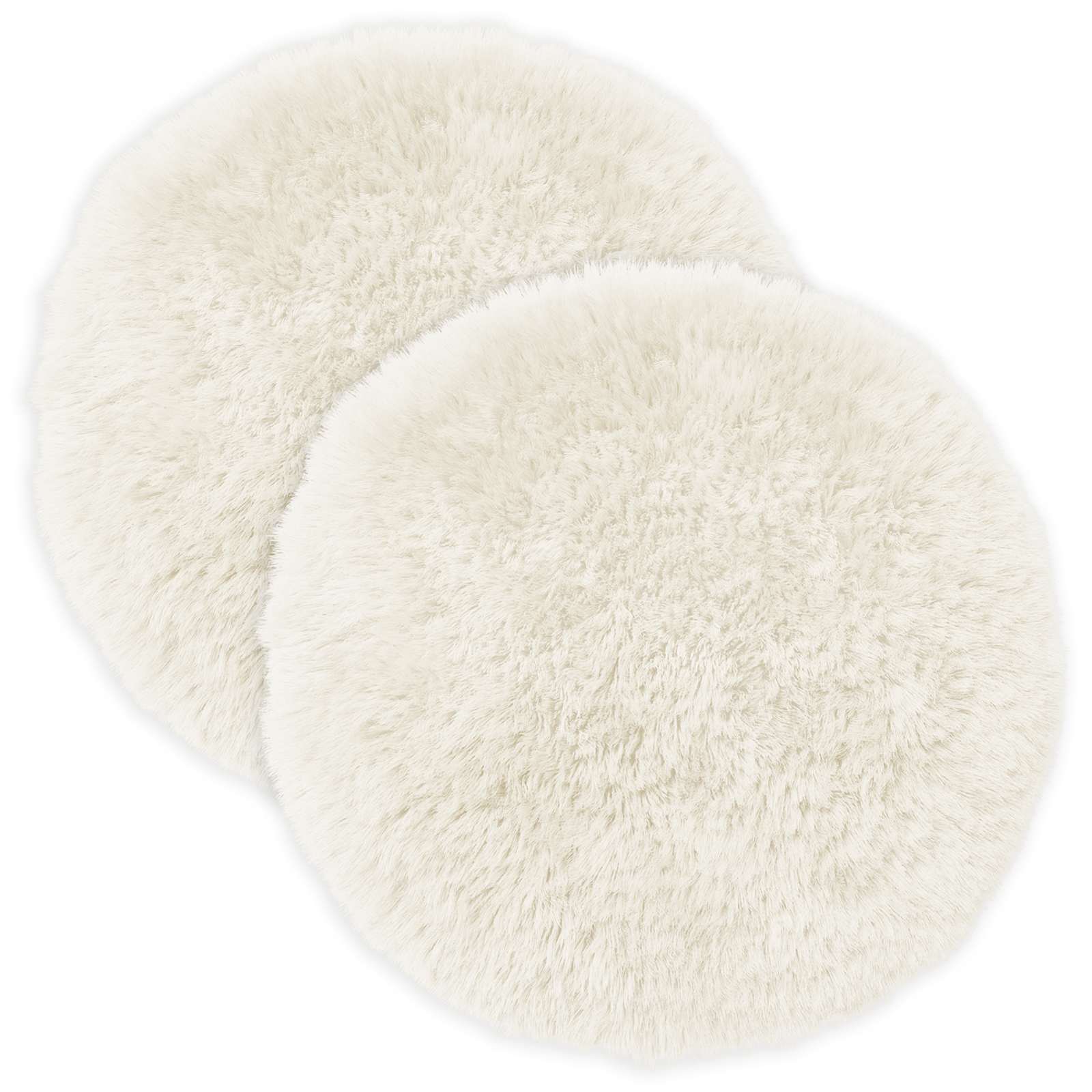 Kussensloop 2 pcs HEERLEN Wit Ø 60 cm PV Fleece image 1