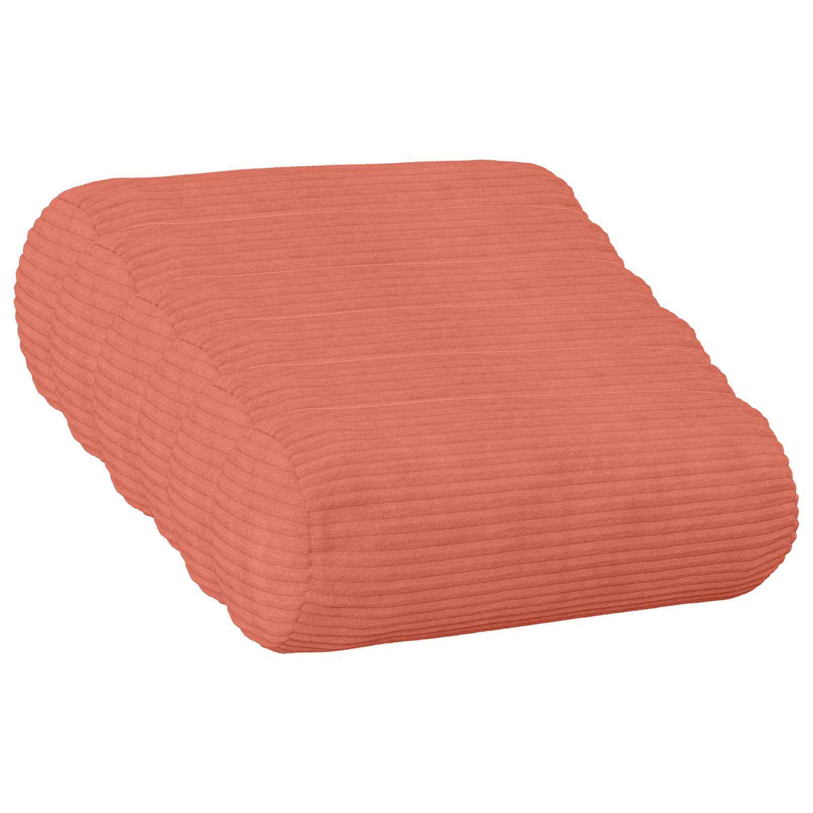 Kussensloop 6 st HEERLEN Rood-oranje Ø 15 x 40 cm corduroy image 1