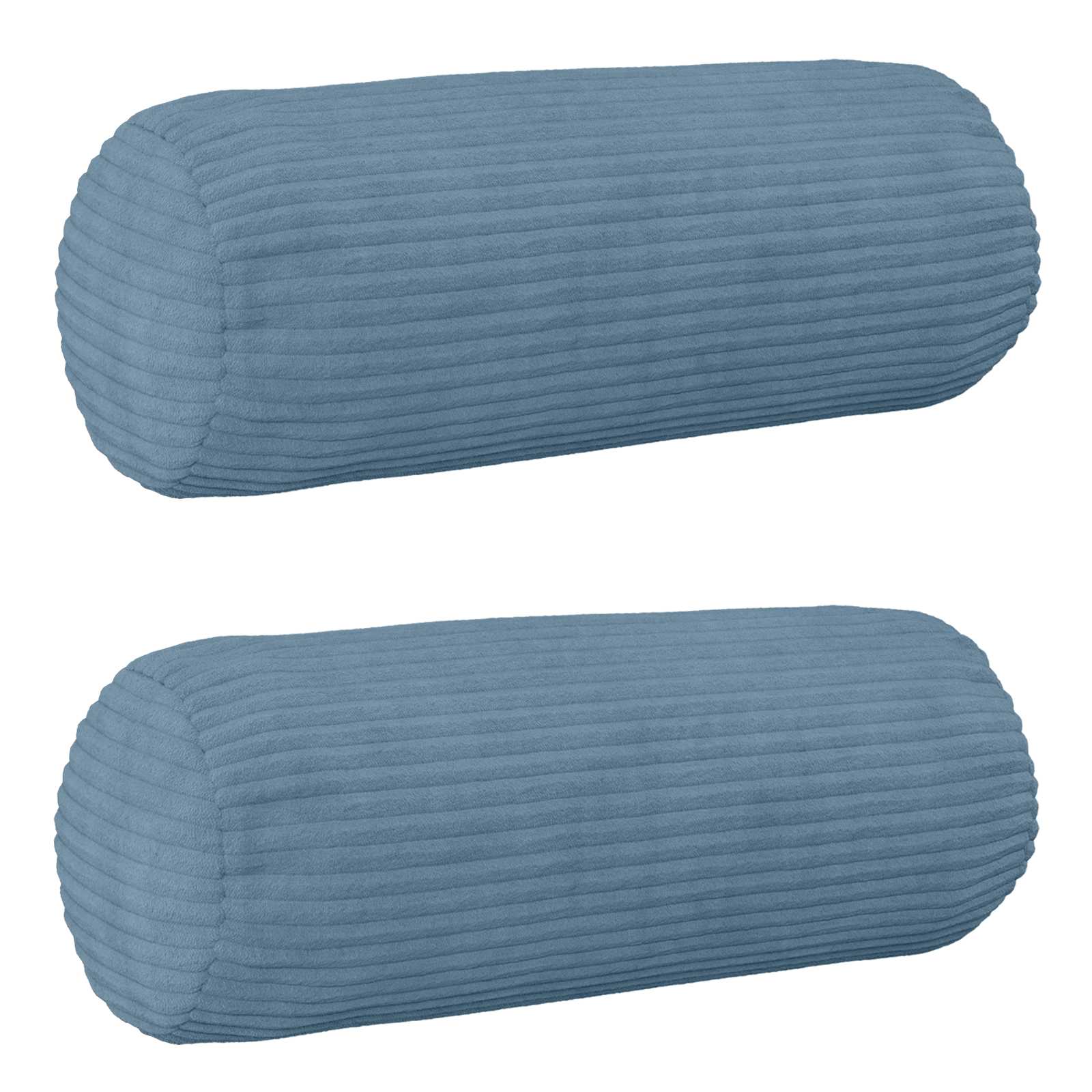 Kussensloop 2 pcs HEERLEN Blauw Ø 15 x 40 cm corduroy image 1