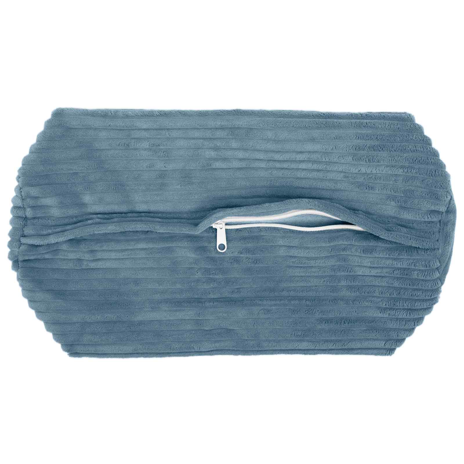 Kussensloop 2 pcs HEERLEN Blauw Ø 15 x 40 cm corduroy image 4