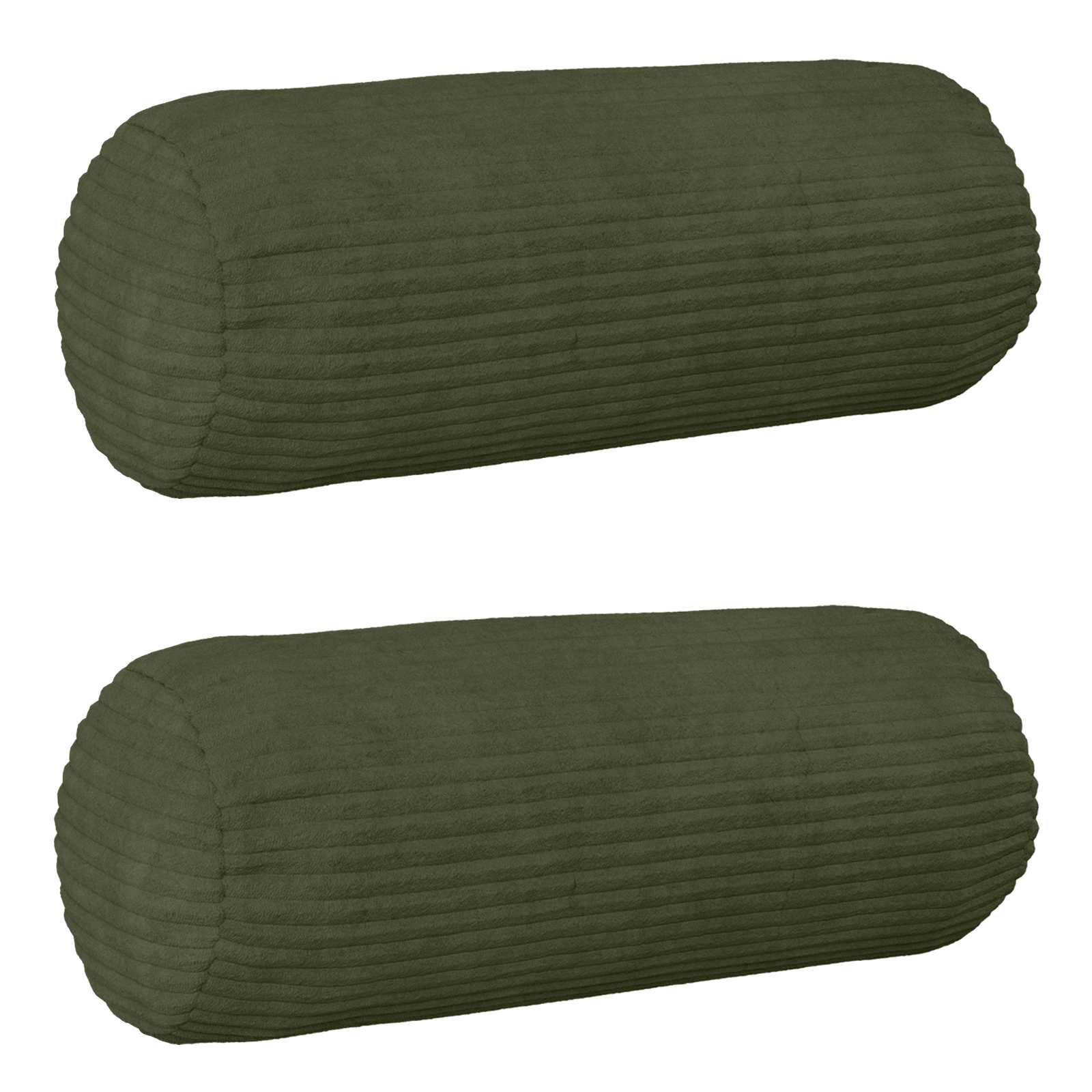 Kussensloop 2 pcs HEERLEN Groen Ø 15 x 40 cm corduroy image 1
