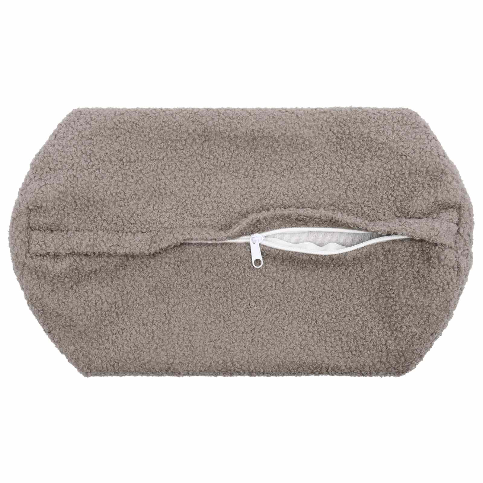 Kussensloop 2 pcs HEERLEN Lichtgrijs Ø 15 x 40 cm Bouclé image 4