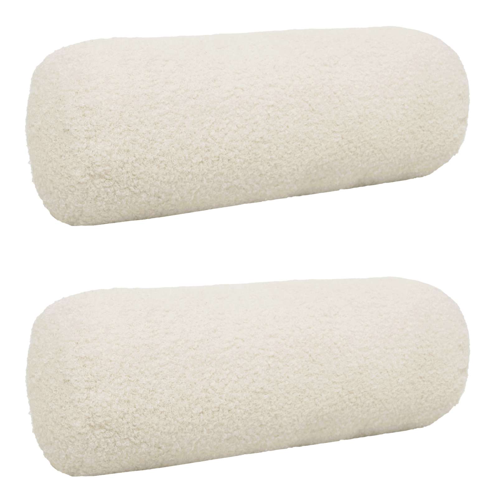 Kussensloop 2 pcs HEERLEN Crèmekleurig Ø 15 x 40 cm Bouclé image 1