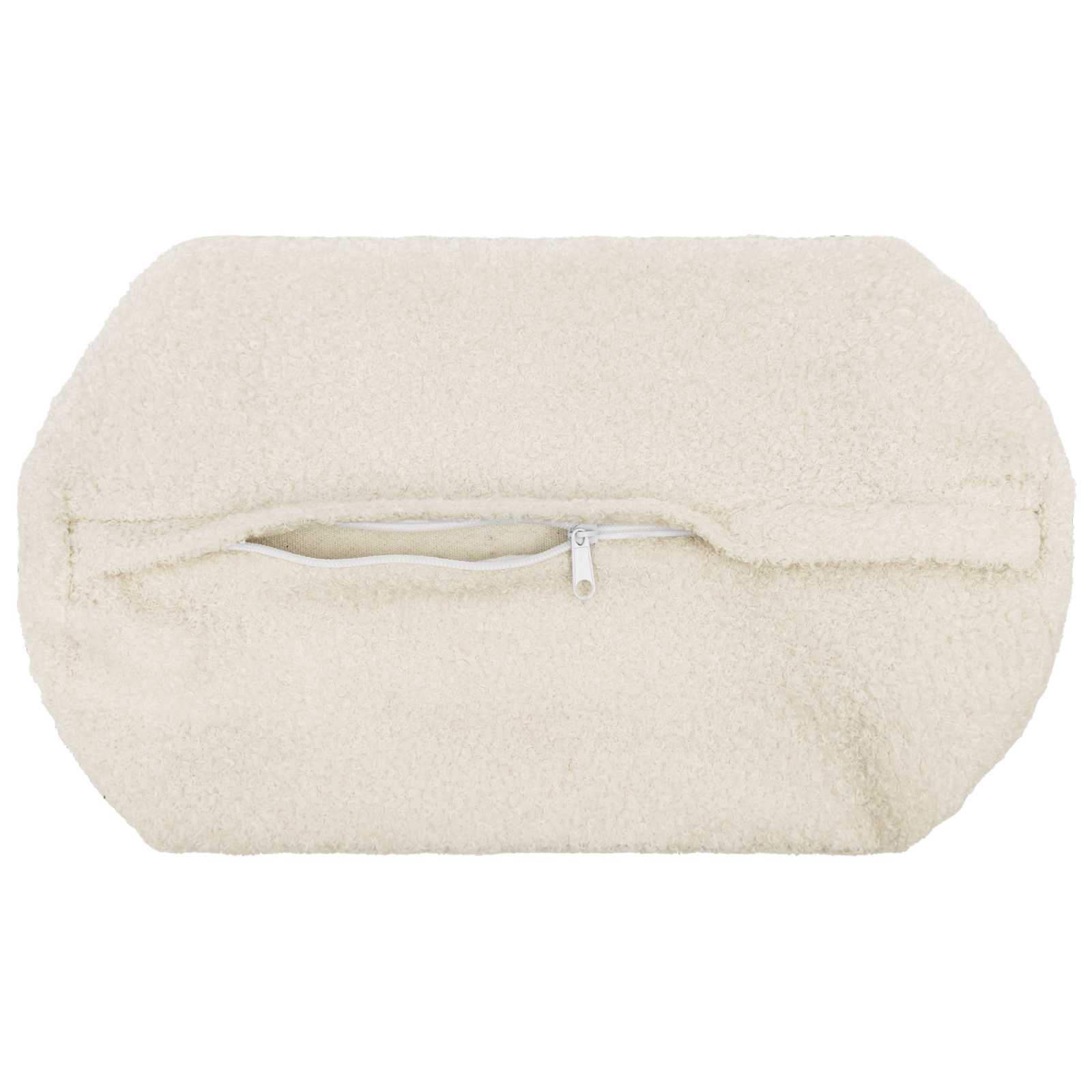 Kussensloop 2 pcs HEERLEN Crèmekleurig Ø 15 x 40 cm Bouclé image 4