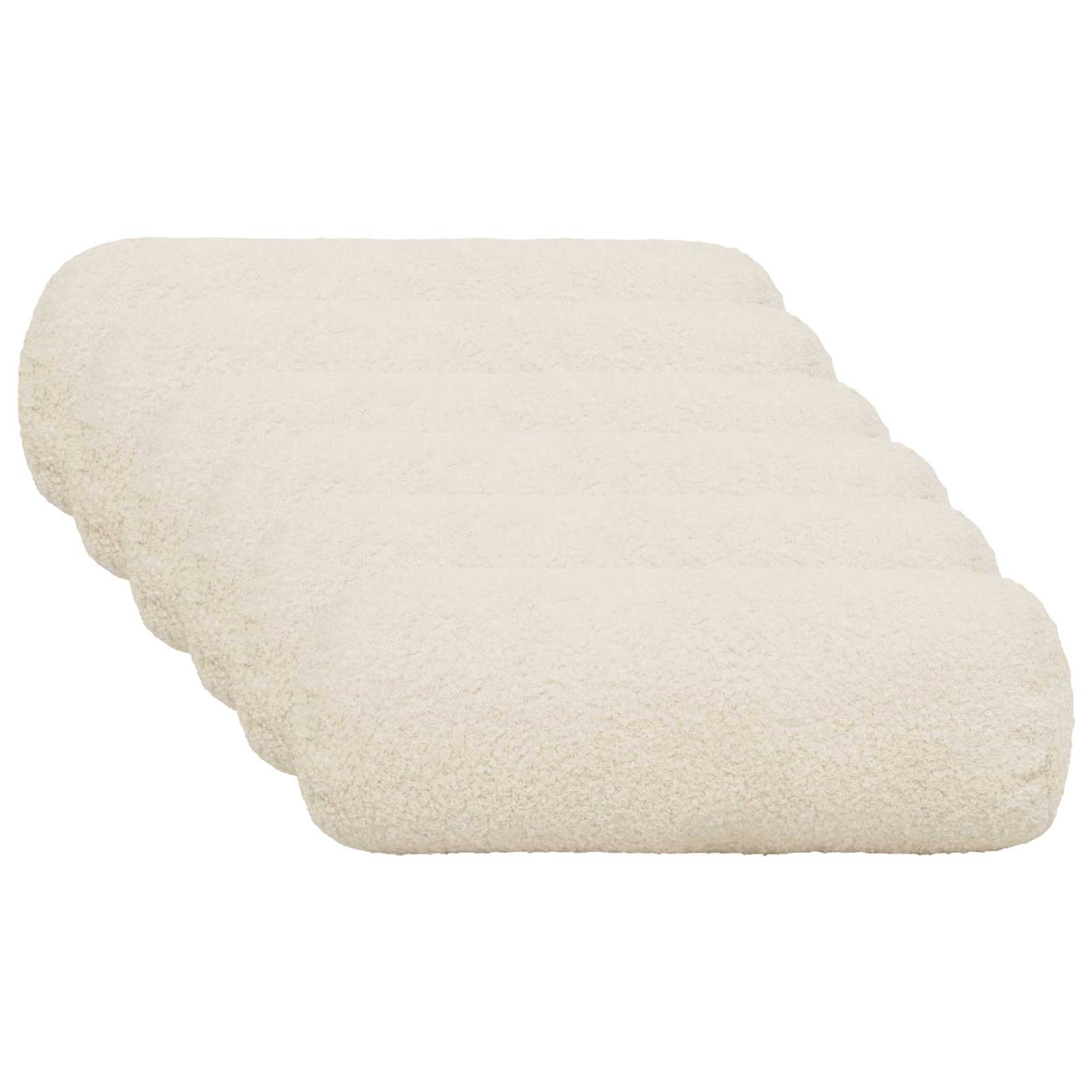 Kussensloop 6 pcs HEERLEN Crèmekleurig Ø 15 x 40 cm Bouclé image 1