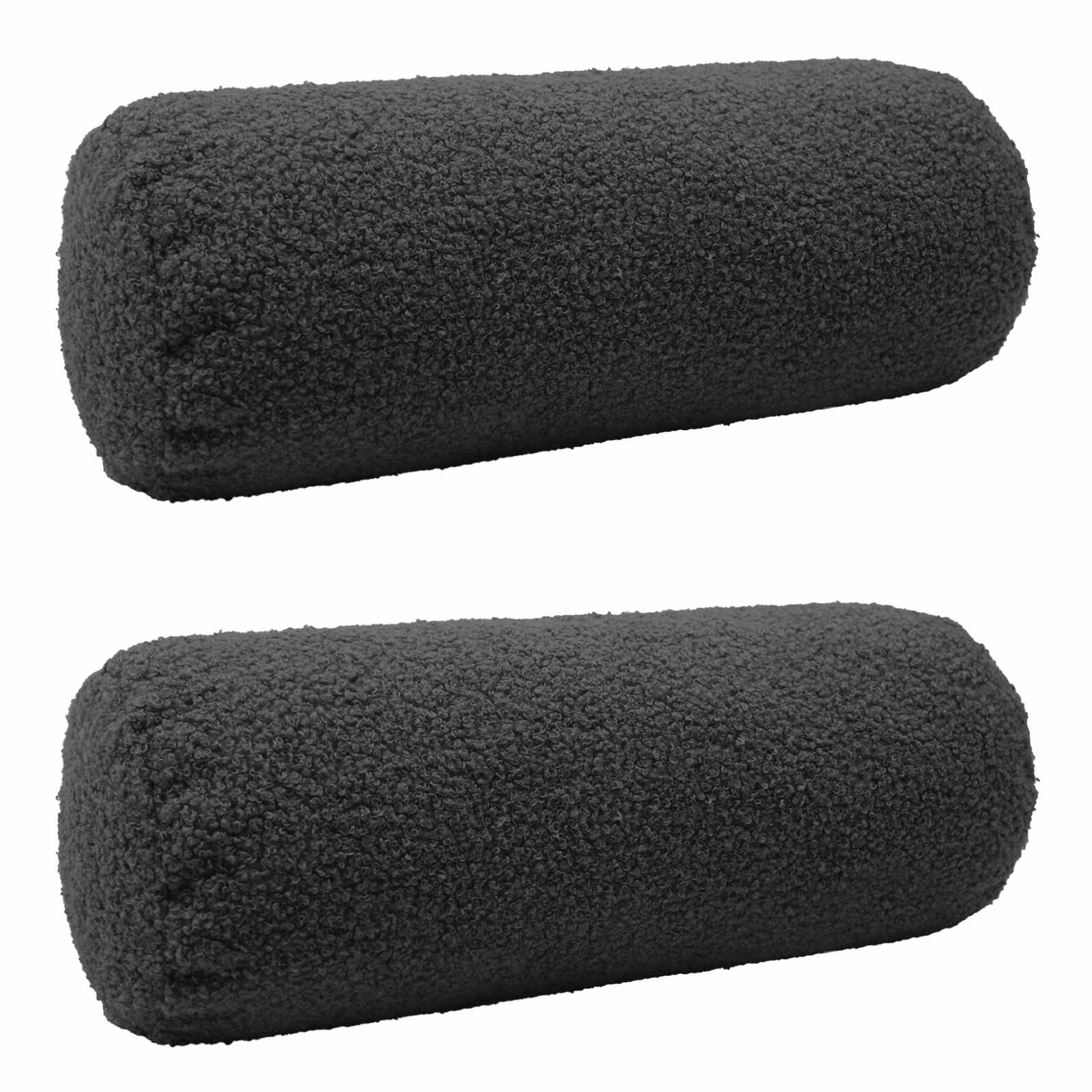 Kussensloop 2 pcs HEERLEN Donkergrijs Ø 15 x 40 cm Bouclé image 1