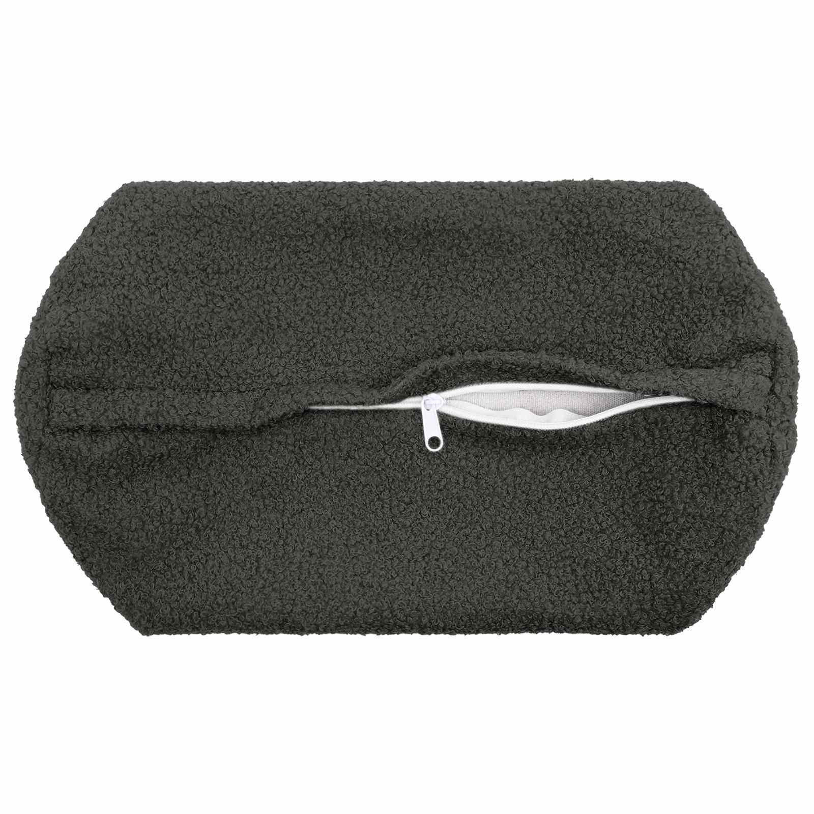 Kussensloop 6 pcs HEERLEN Donkergrijs Ø 15 x 40 cm Bouclé image 4