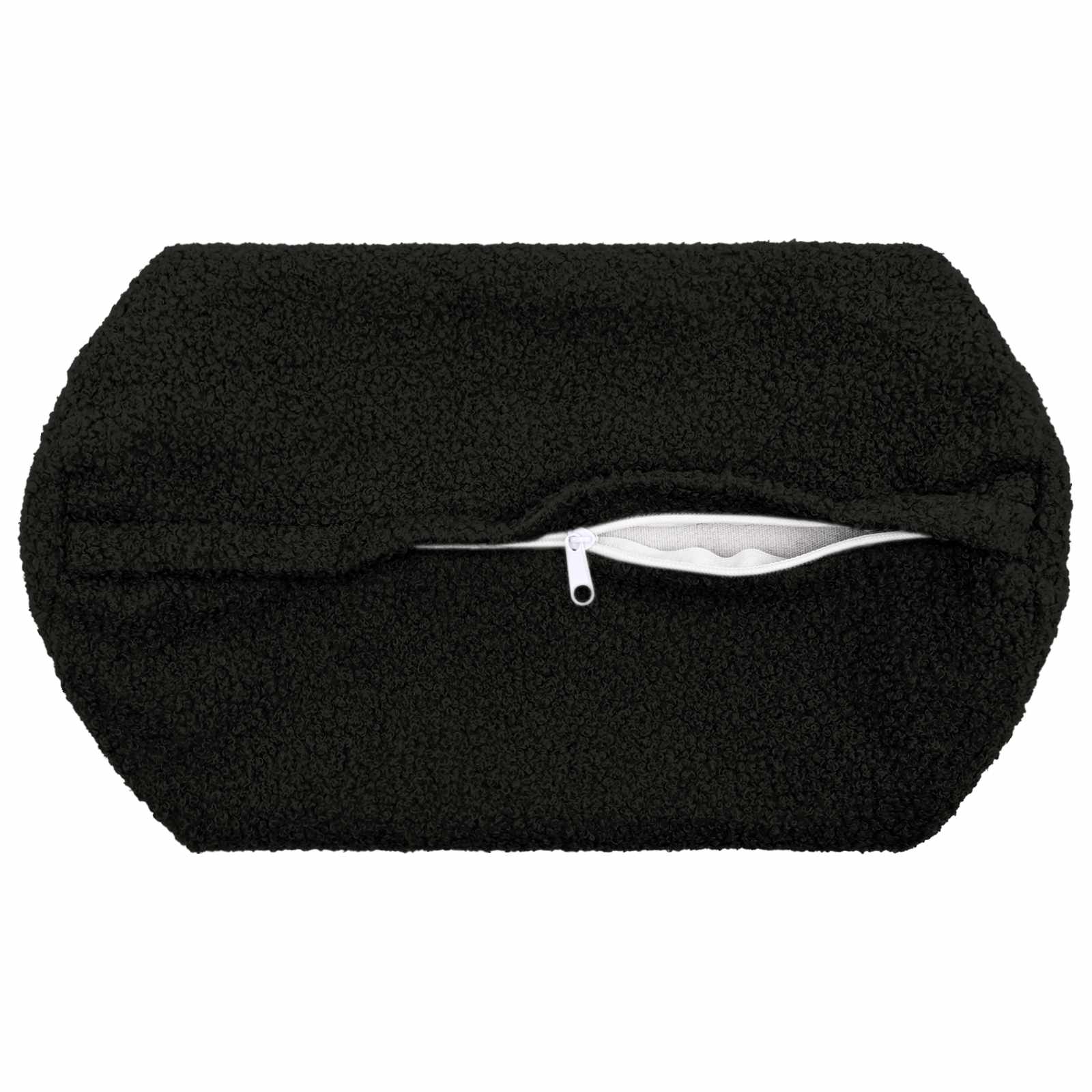 Kussensloop 2 pcs HEERLEN Zwart Ø 15 x 40 cm Bouclé image 4