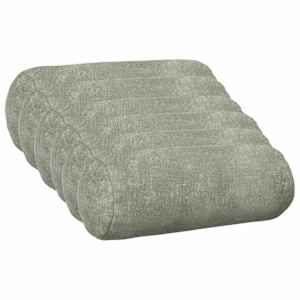 vidaXL Diivanipadi 6 tk HEERLEN Roheline &Oslash; 15 x 40 cm &Scaron;en&uuml;&uuml;lfabric
