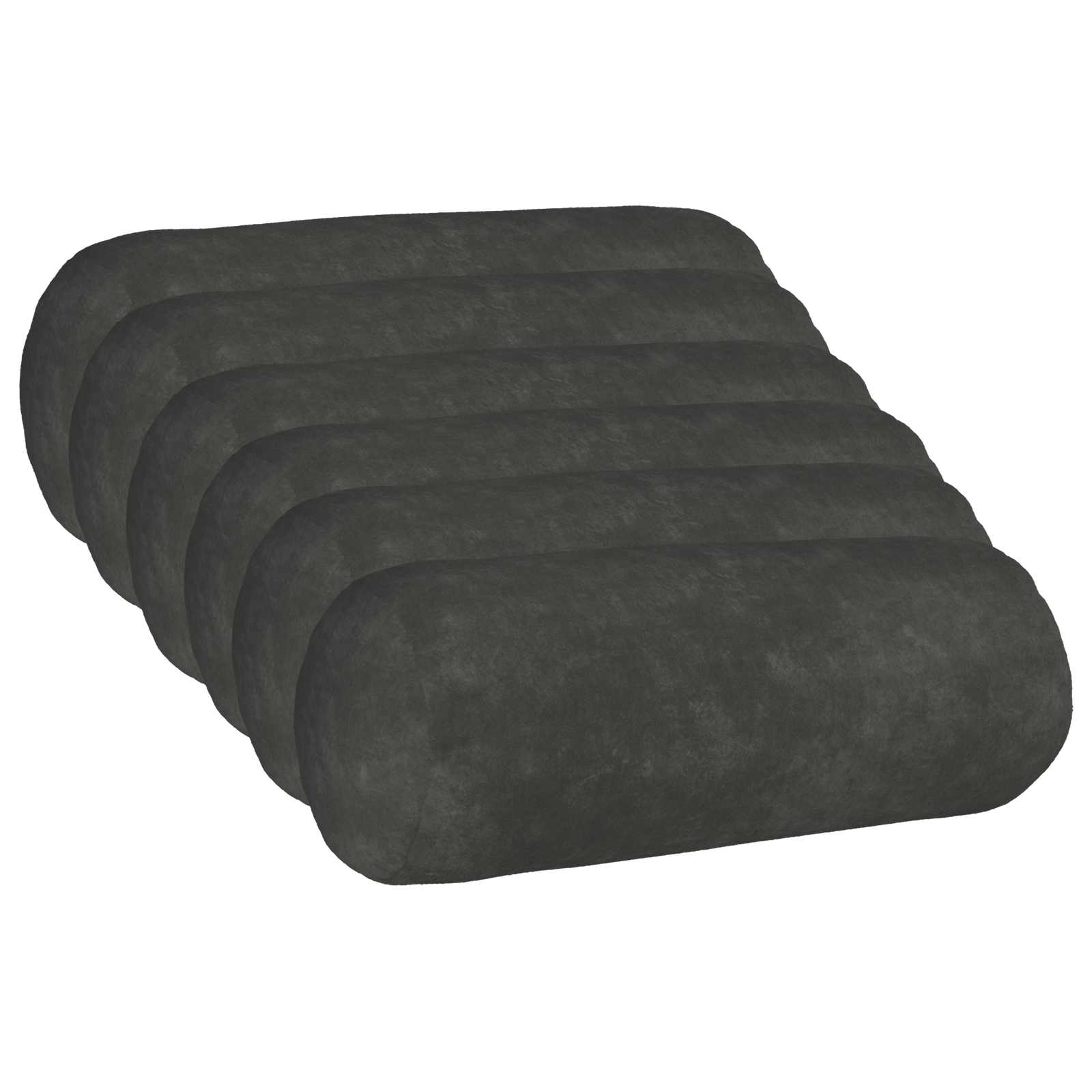 vidaXL Povlak na polštář 6 pcs HEERLEN Antracitová Ø 15 x 40 cm