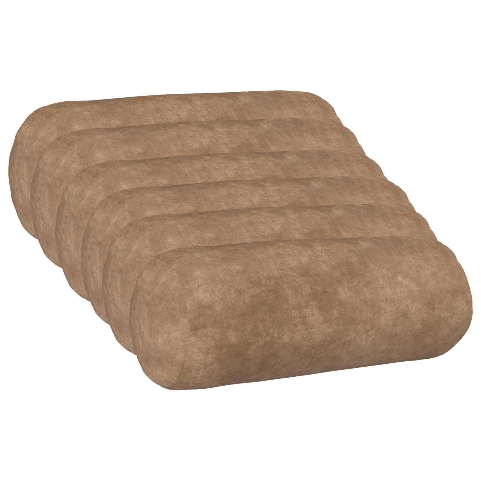 vidaXL Povlak na polštář 6 pcs HEERLEN Taupe Ø 15 x 40 cm