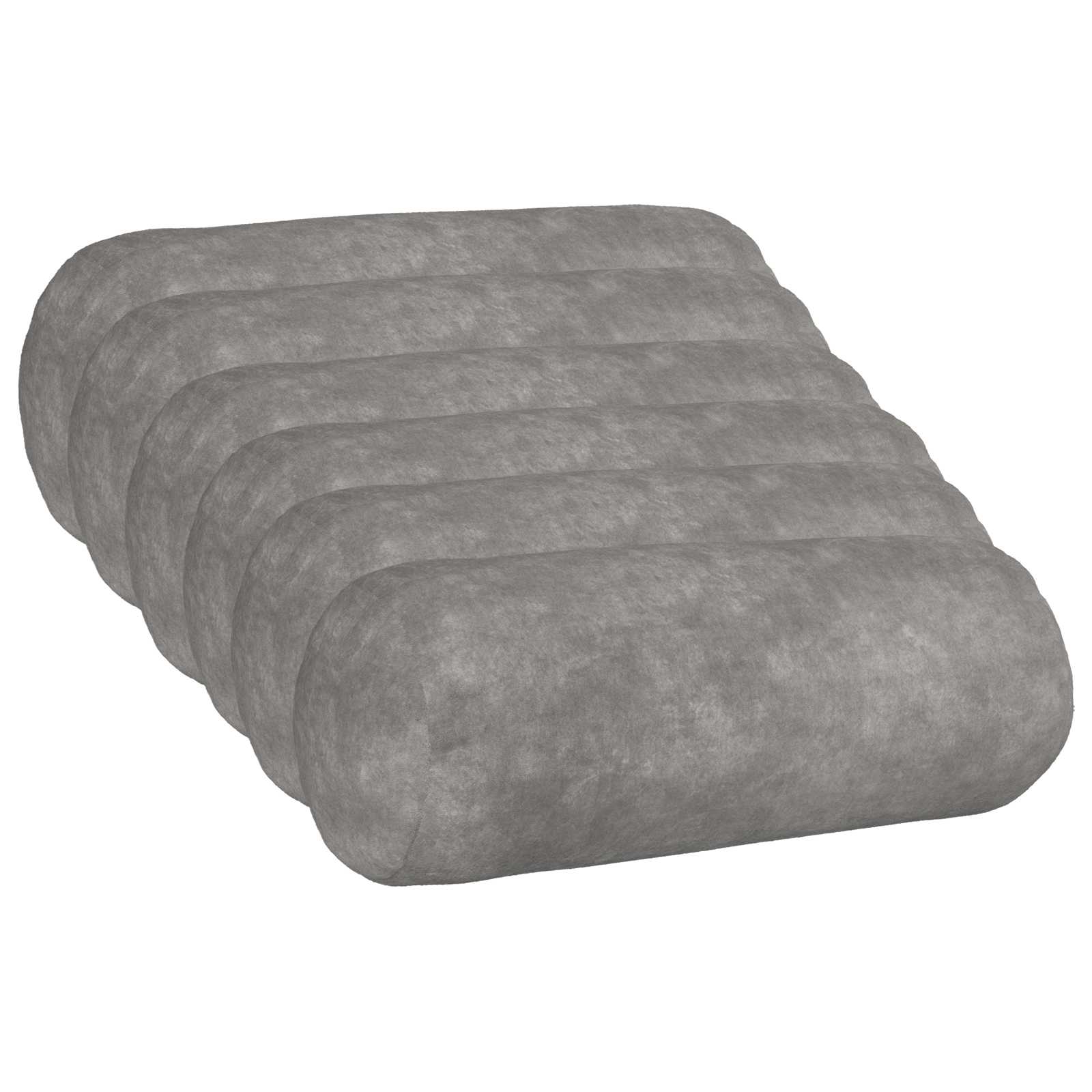 vidaXL Povlak na polštář 6 pcs HEERLEN Světle šedá Ø 15 x 40 cm