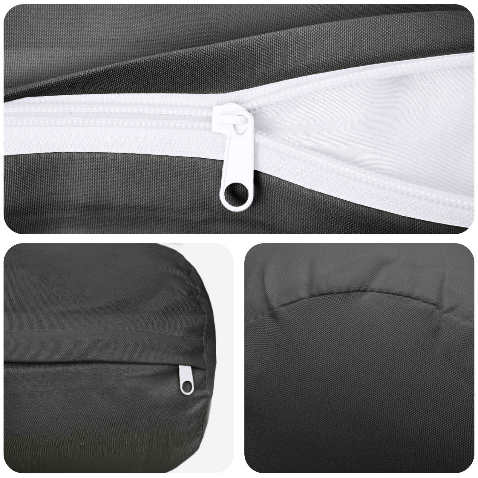 Kussensloop 6 pcs HEERLEN Antraciet Ø 15 x 40 cm Polyester image 5
