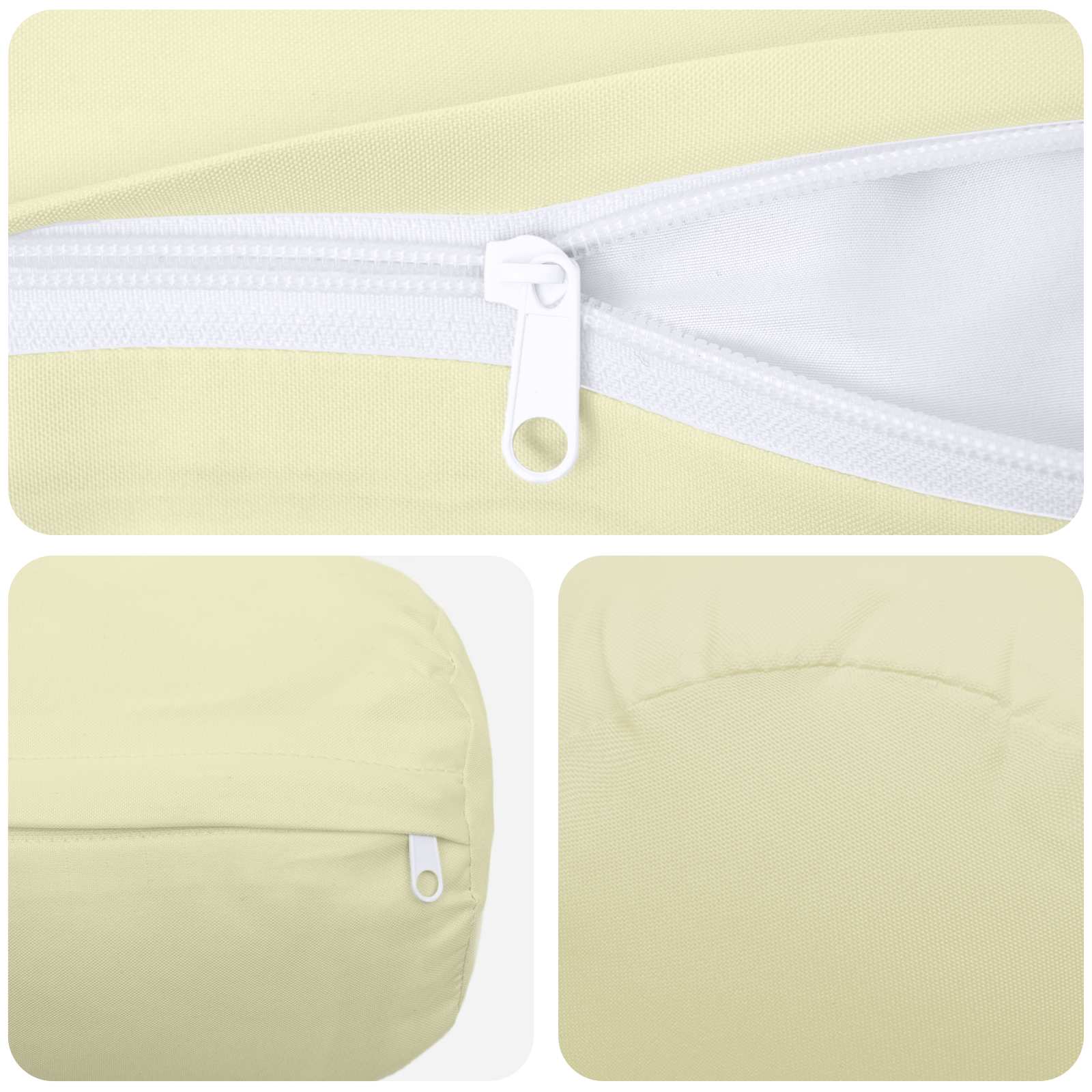 Kussensloop 6 pcs HEERLEN Crèmekleurig Ø 15 x 40 cm Polyester image 5