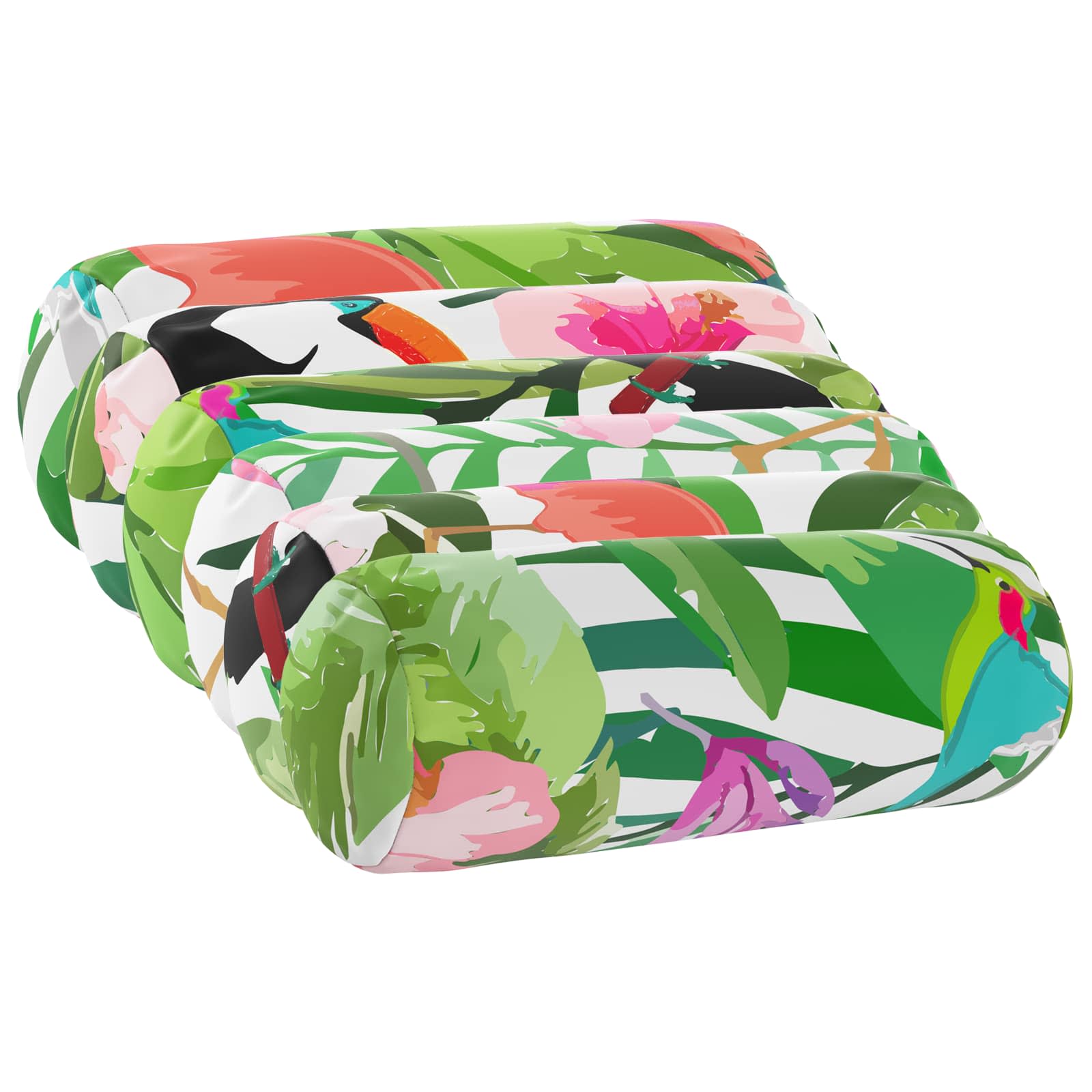 vidaXL Poťah na podložku 6 pcs HEERLEN Viacfarebný Ø 15 x 40 cm