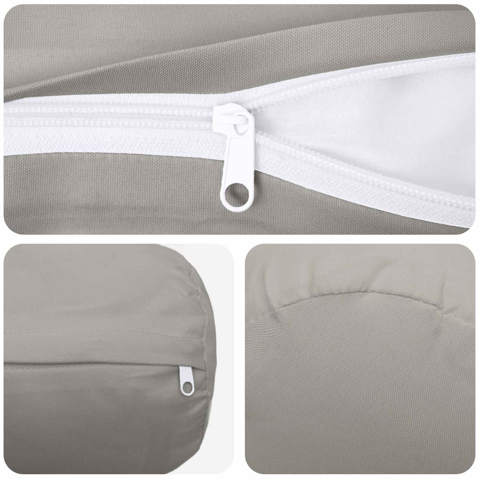 Kussensloop 2 pcs HEERLEN Grijs Ø 15 x 40 cm Polyester image 5
